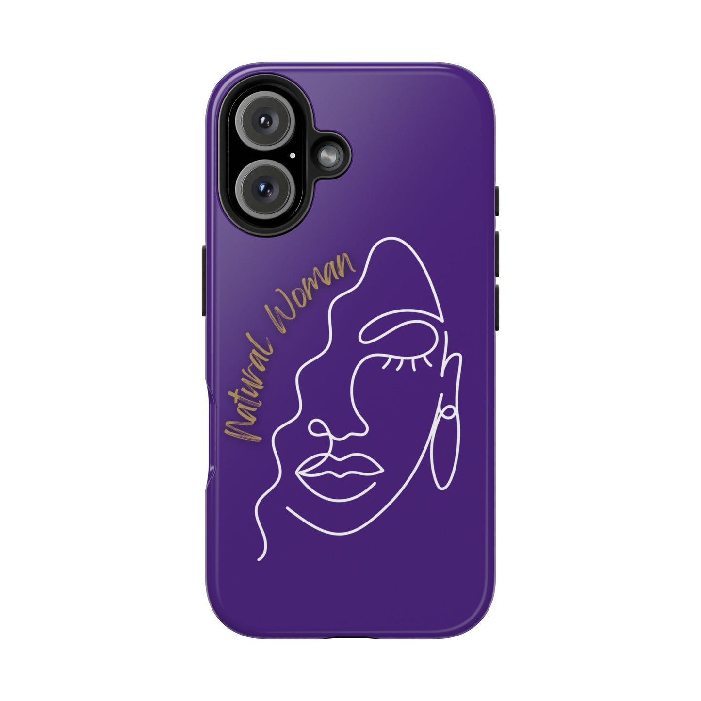 Natural Woman Half Face (WL)Tough Phone Case PURPLE