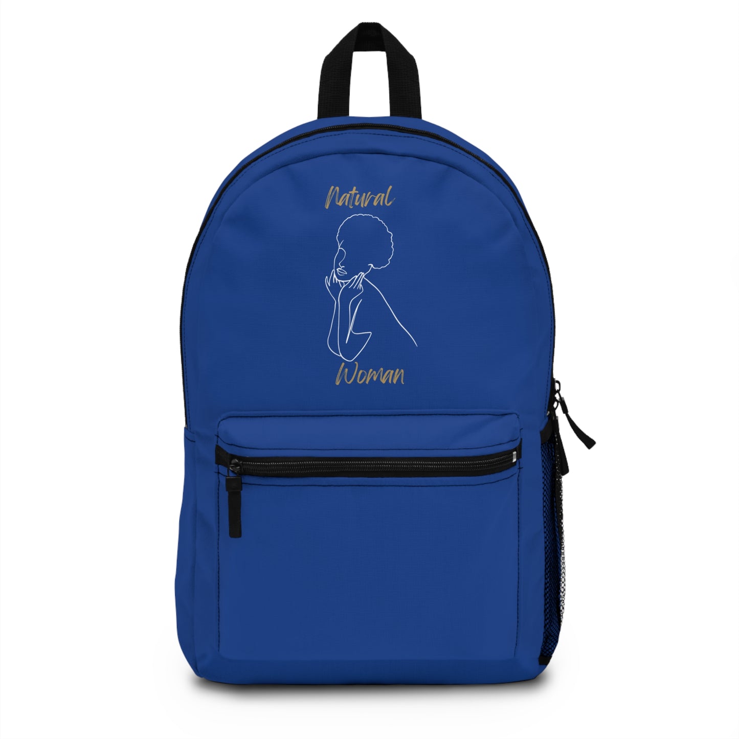 Natural Woman Cute Afro (WL) Backpack DARK BLUE