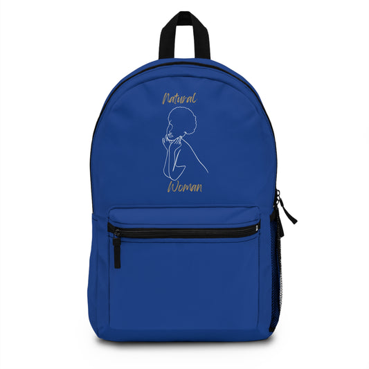 Natural Woman Cute Afro (WL) Backpack DARK BLUE