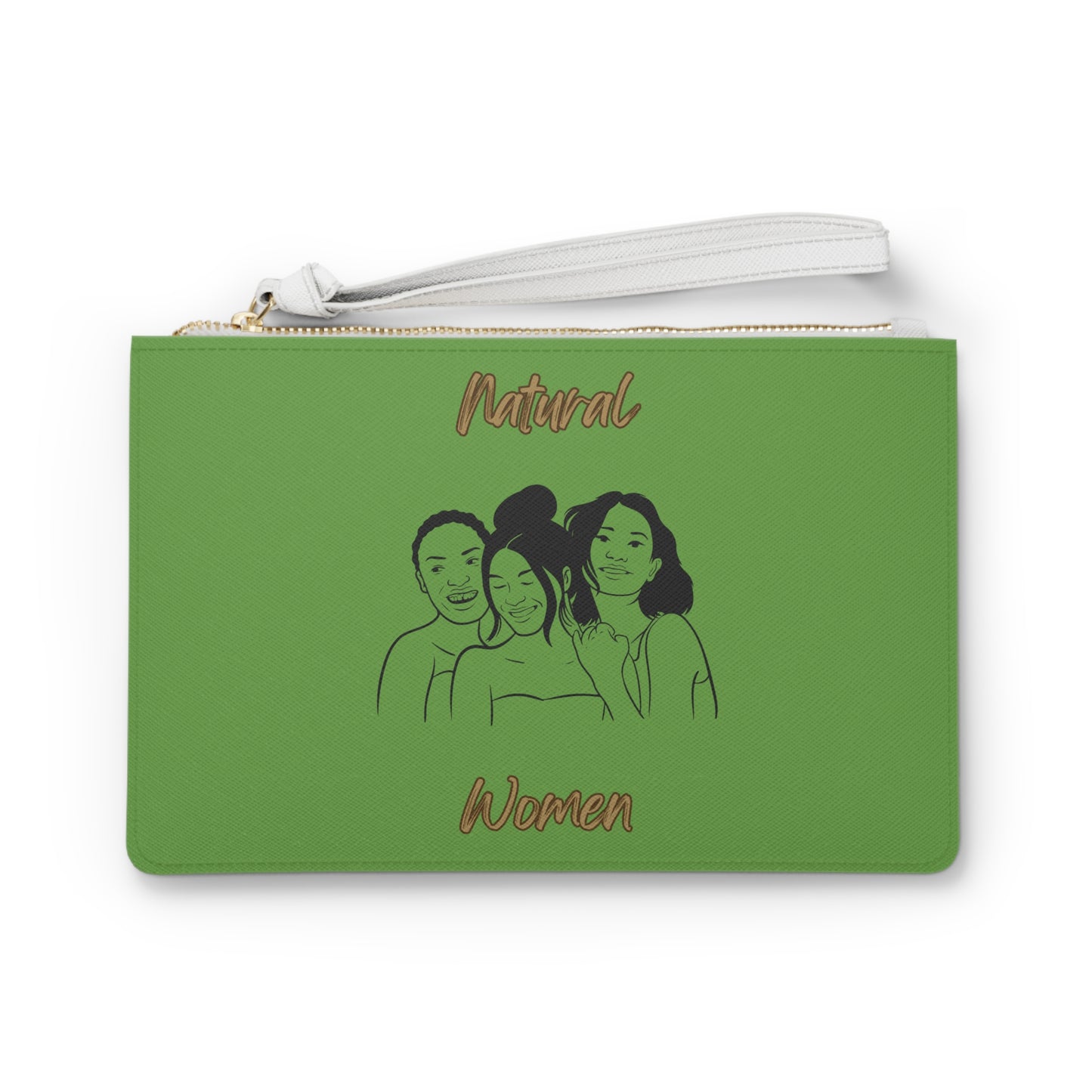 Natural Women Laughing Friends (BL) Clutch Bag GREEN