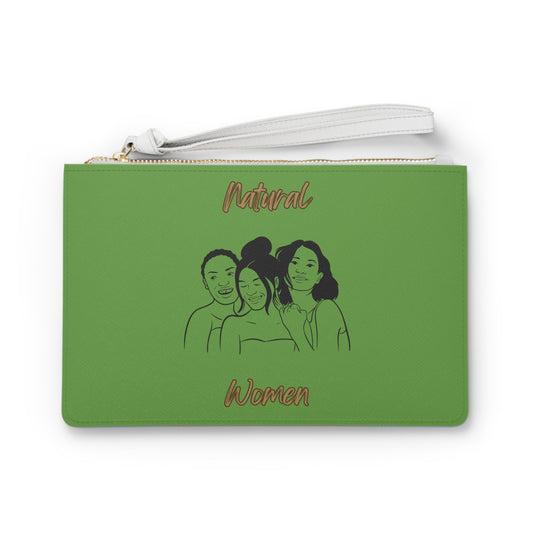 Natural Women Laughing Friends (BL) Clutch Bag GREEN