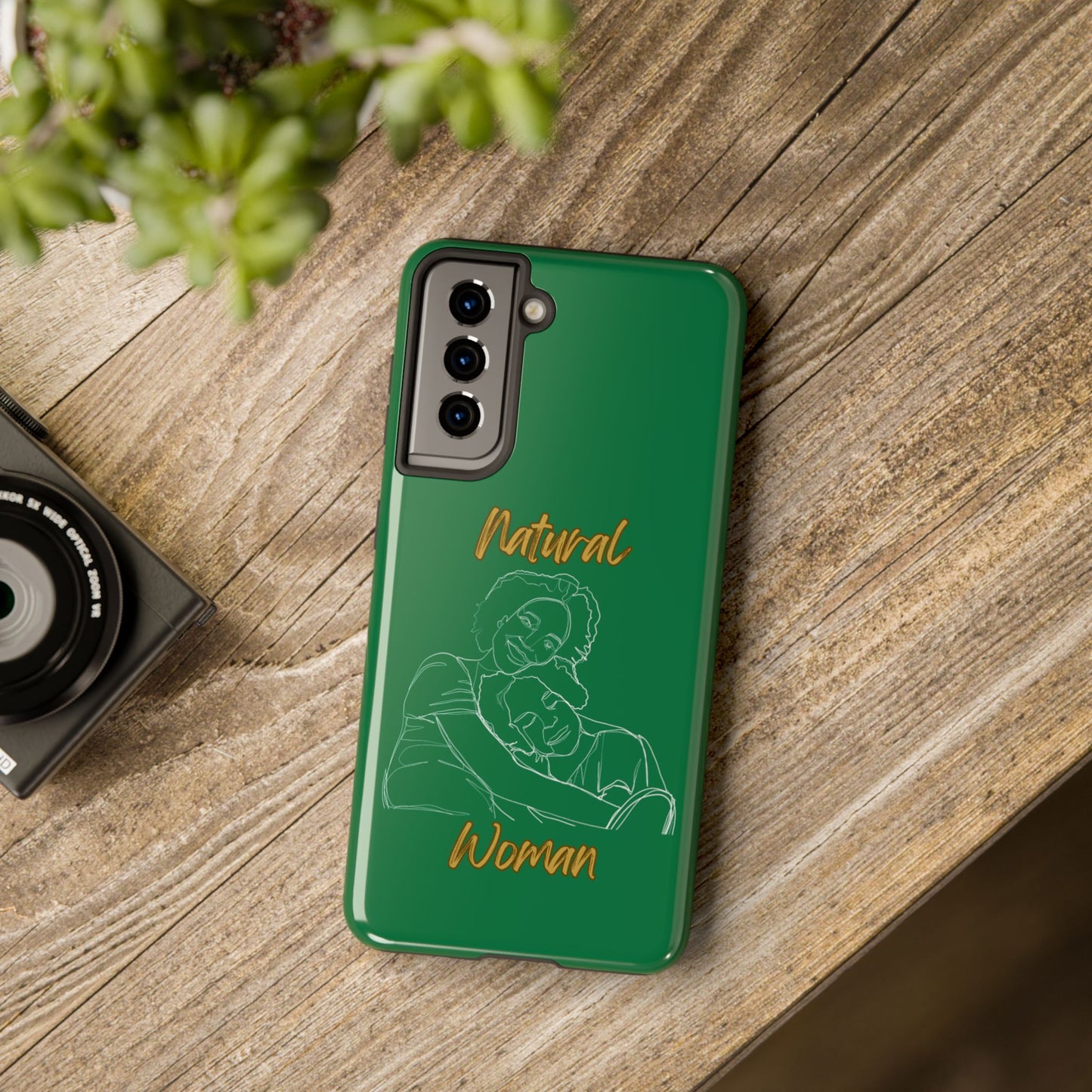 Natural Woman Loving Embrace (WL)Tough Phone Cases DARK GREEN