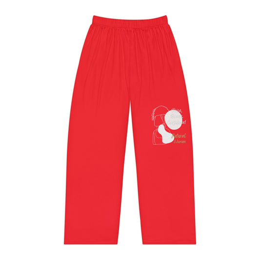 Natural Woman Puff (BL) Women's Pajama Pants RED