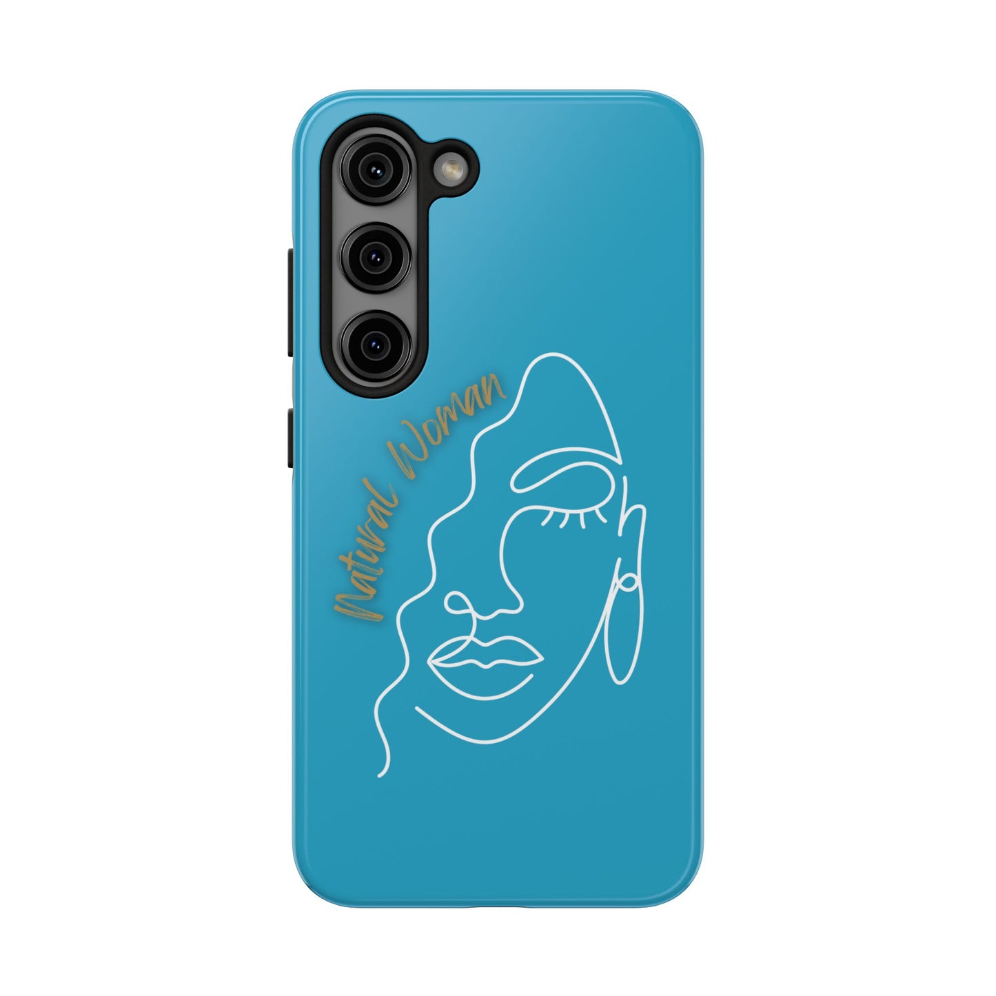 Natural Woman Half Face (WL)Tough Phone Case TURQUOISE