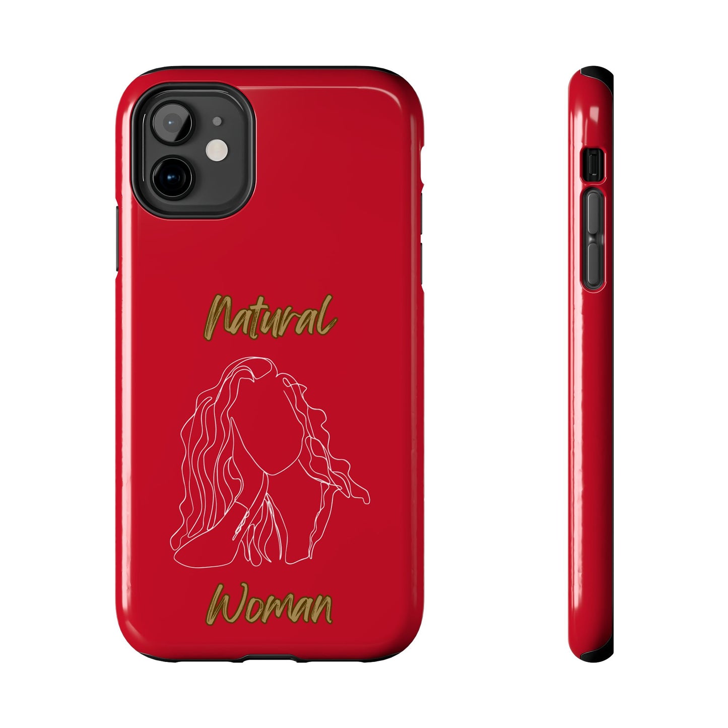 Natural Woman Relaxed (WL) Tough Phone Cases DARK RED
