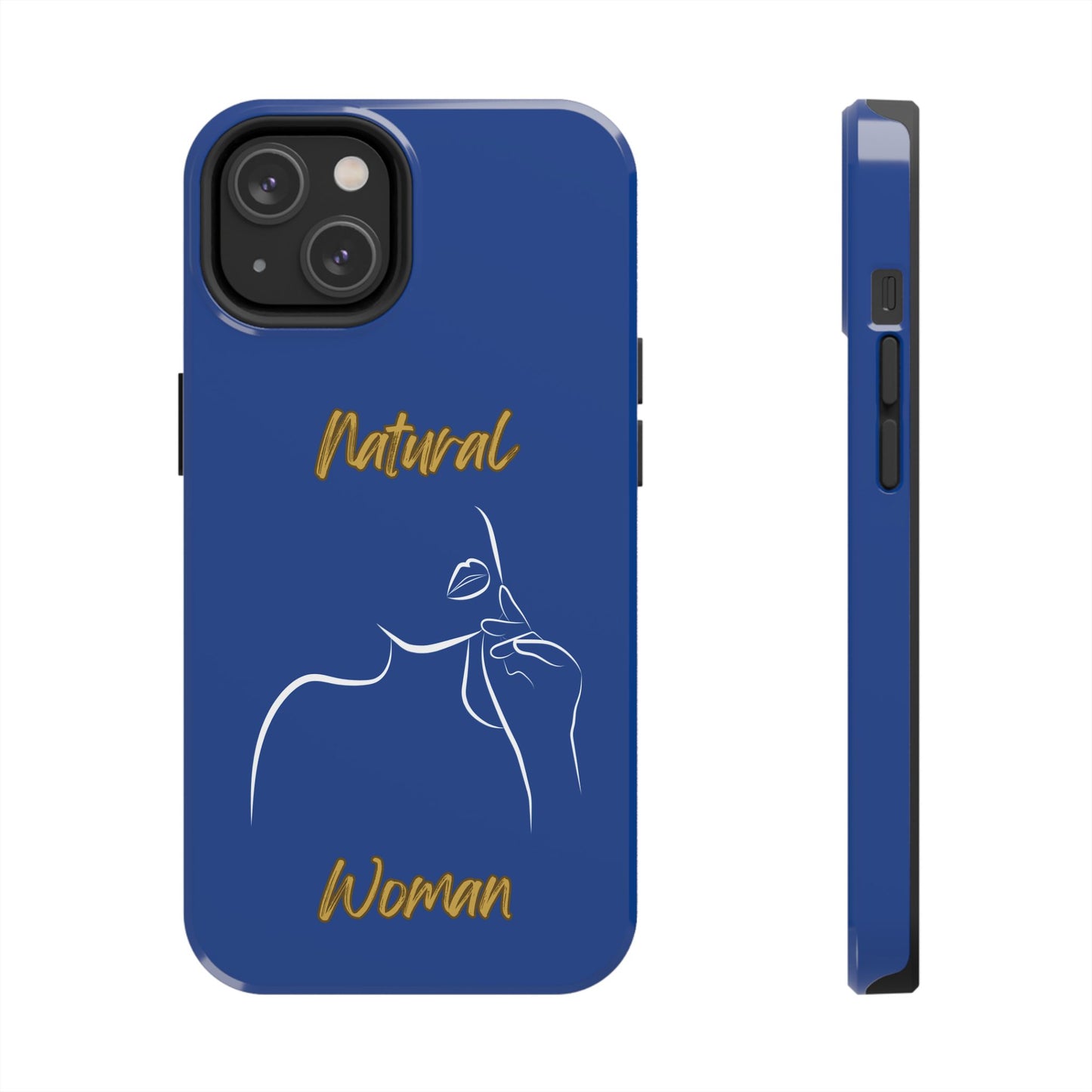 Natural Woman Chin Up (WL)Tough Phone Cases DARK BLUE