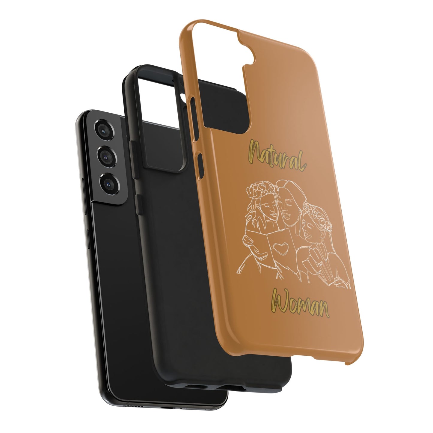 Natural Woman Me & My Girls (WL)Tough Phone Cases LIGHT BROWN