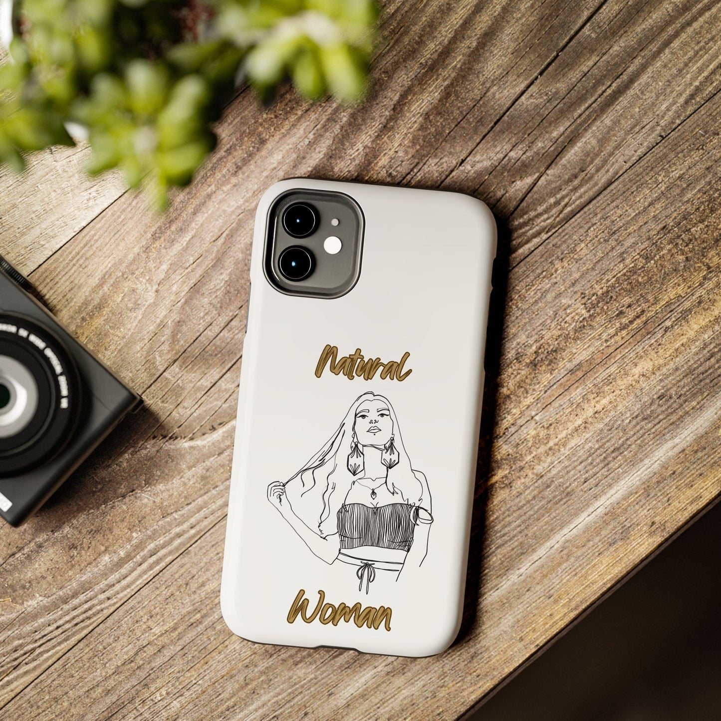 Natural Woman Thinking (BL)Tough Phone Cases WHITE