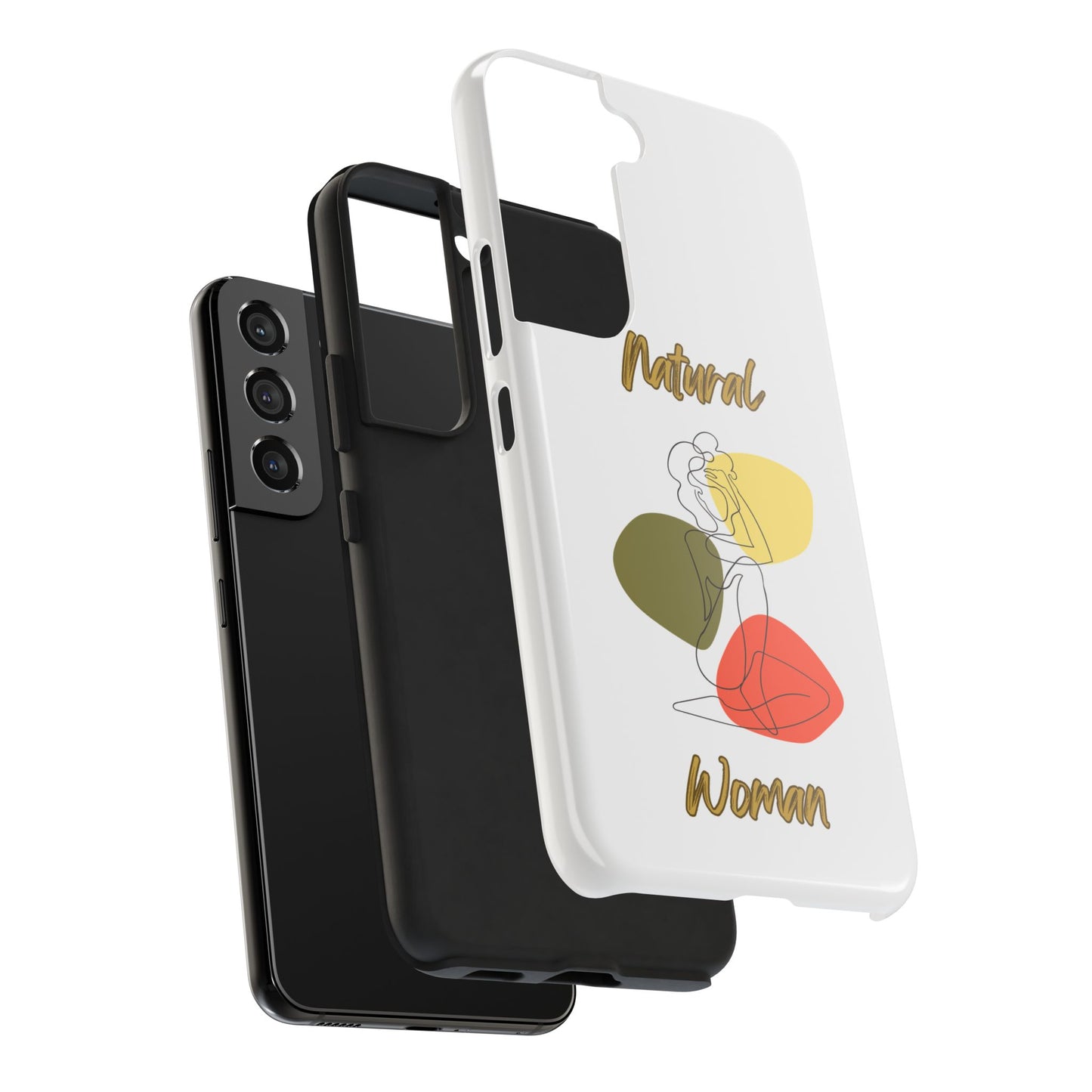 Natural Woman Colorful Pose (BL)Tough Phone Cases WHITE