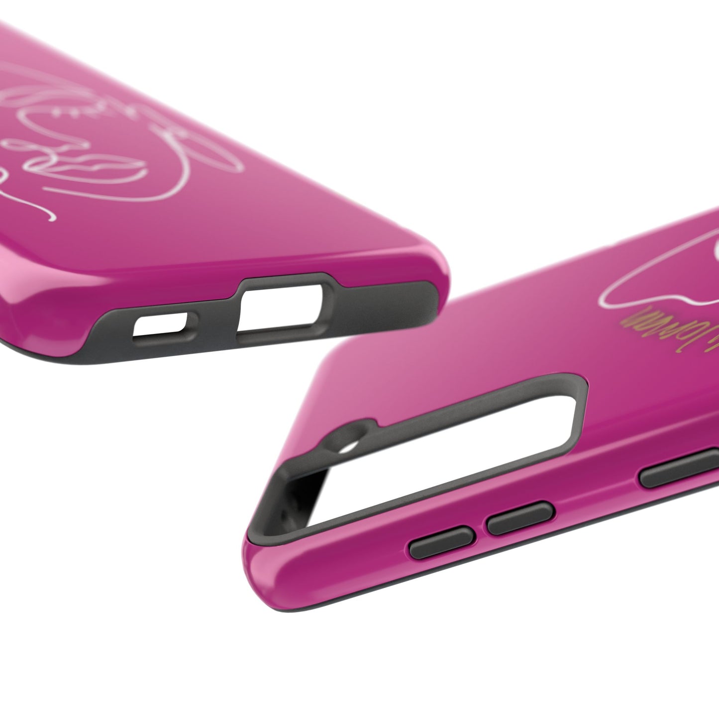 Natural Woman Half Face (WL)Tough Phone Case PINK