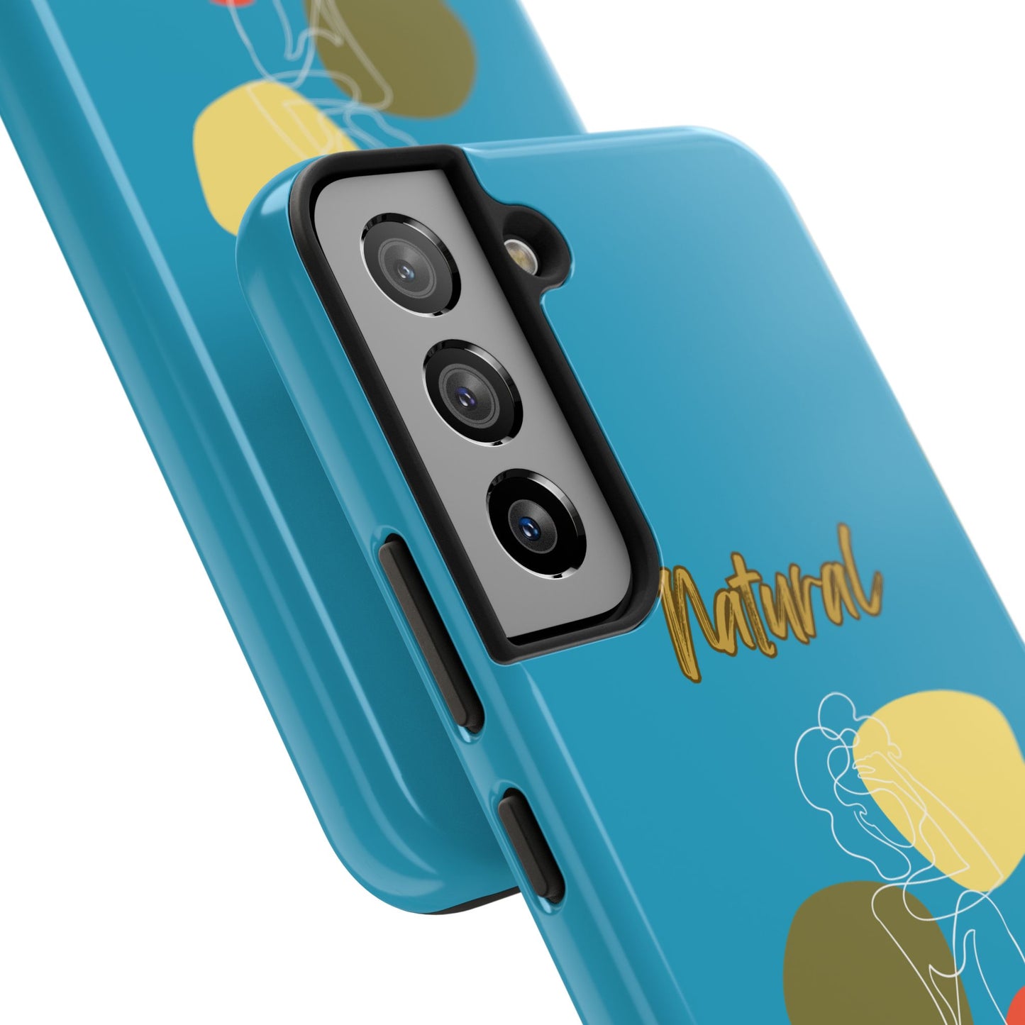 Natural Woman Colorful Pose (WL)Tough Phone Cases TURQUOISE