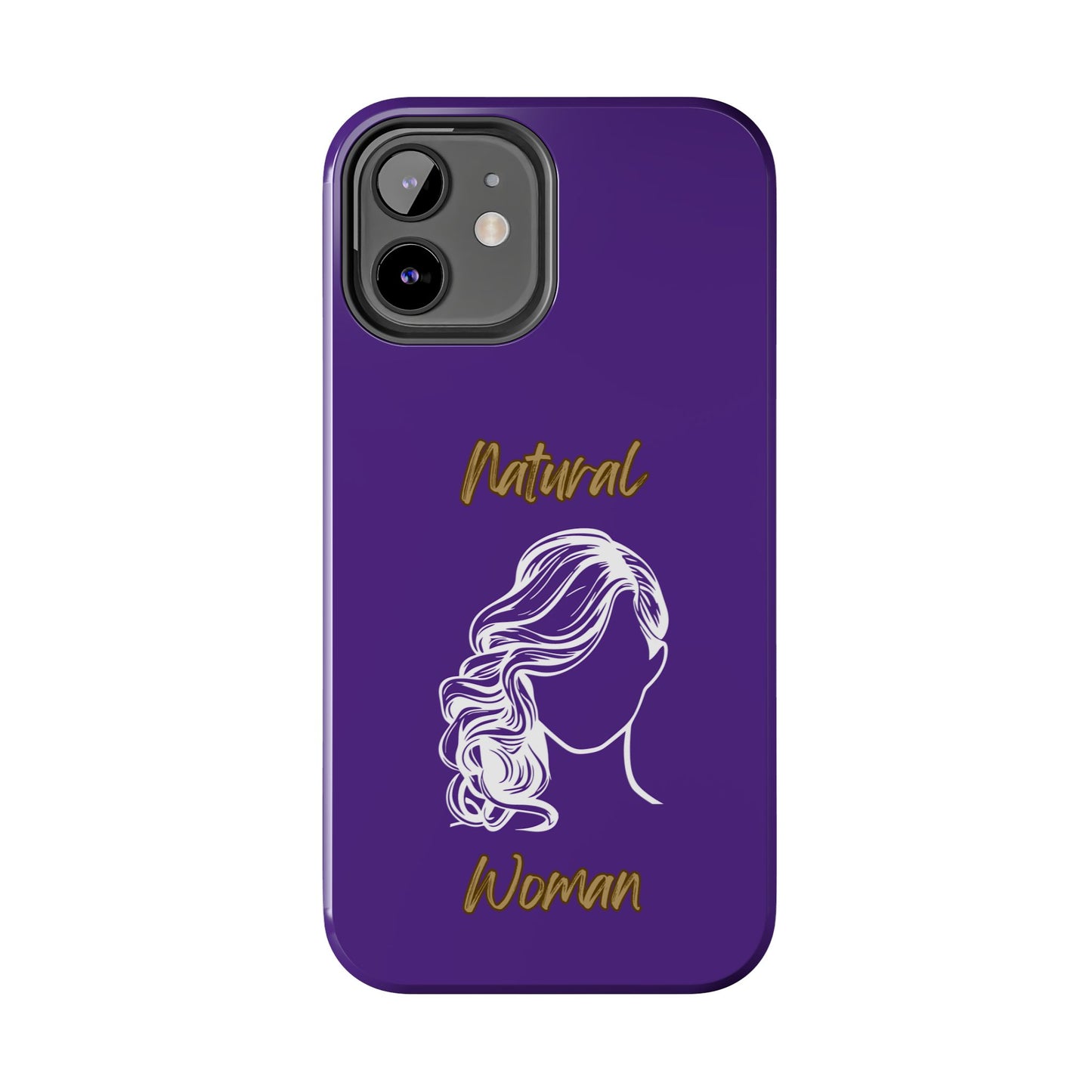 Natural Woman Long Curl (WL)Tough Phone Cases PURPLE