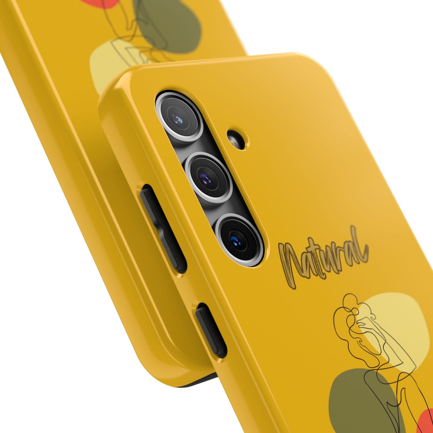 Natural Woman Colorful Pose (BL)Tough Phone Cases YELLOW