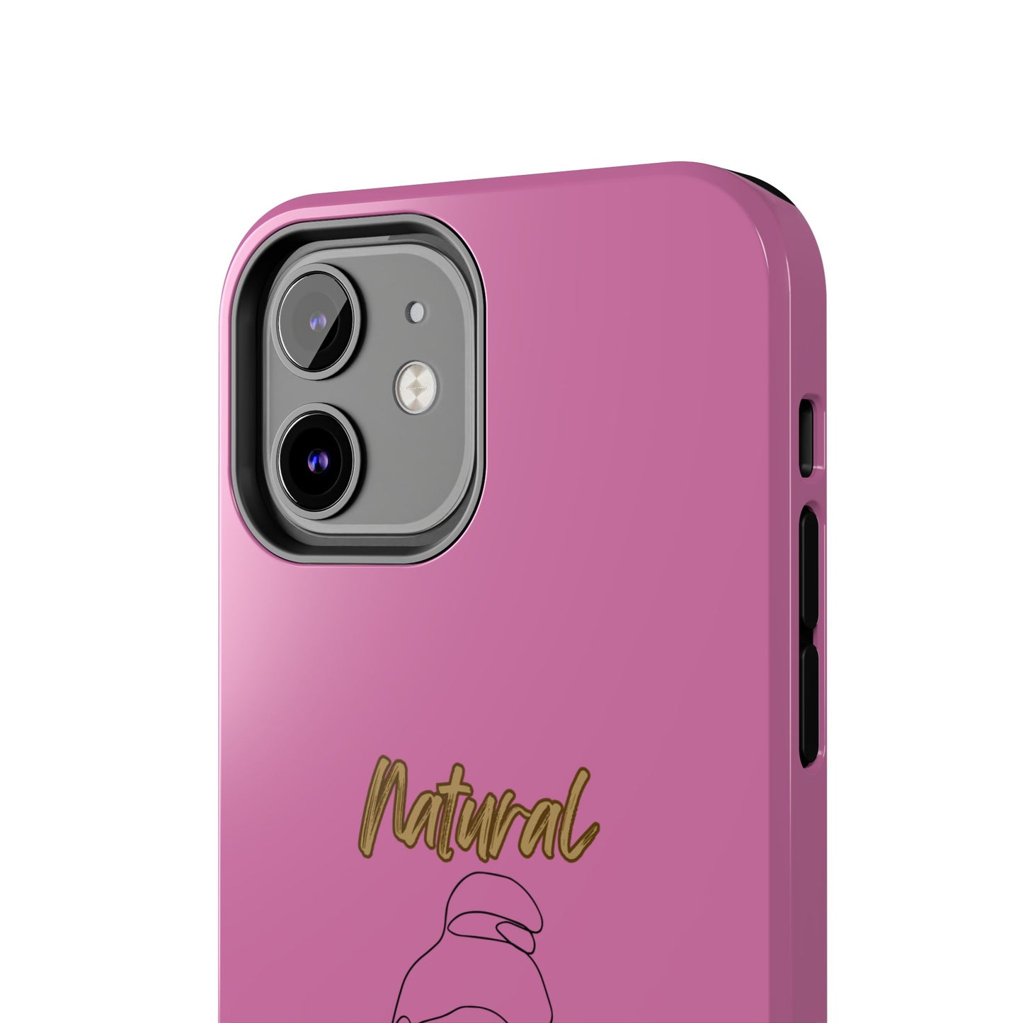 Natural Woman Sassy Bun (BL) Tough Phone Cases LIGHT PINK