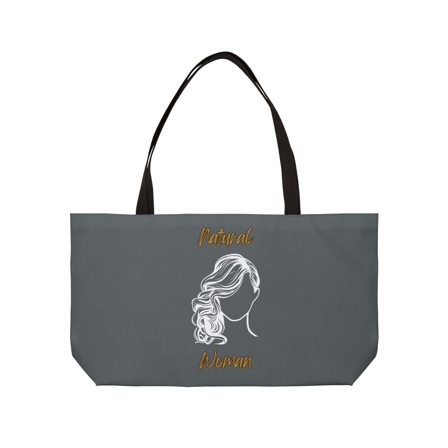 Natural Woman Long Curl (WL) Weekender Tote Bag DARK GREY