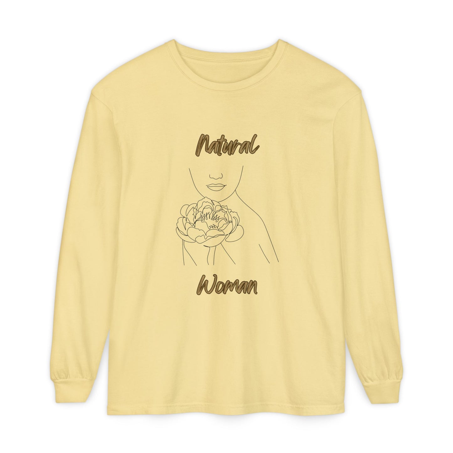 Natural Woman Kissed Flower (BL) Long Sleeve T-Shirt