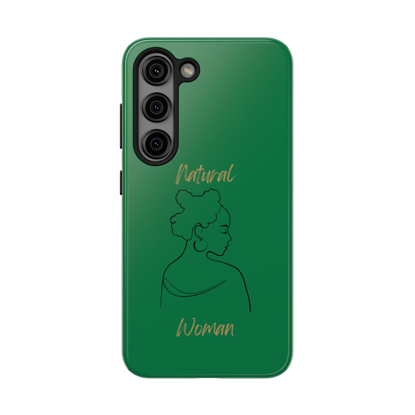 Natural Woman Twists (BL) Tough Phone Cases DARK GREEN