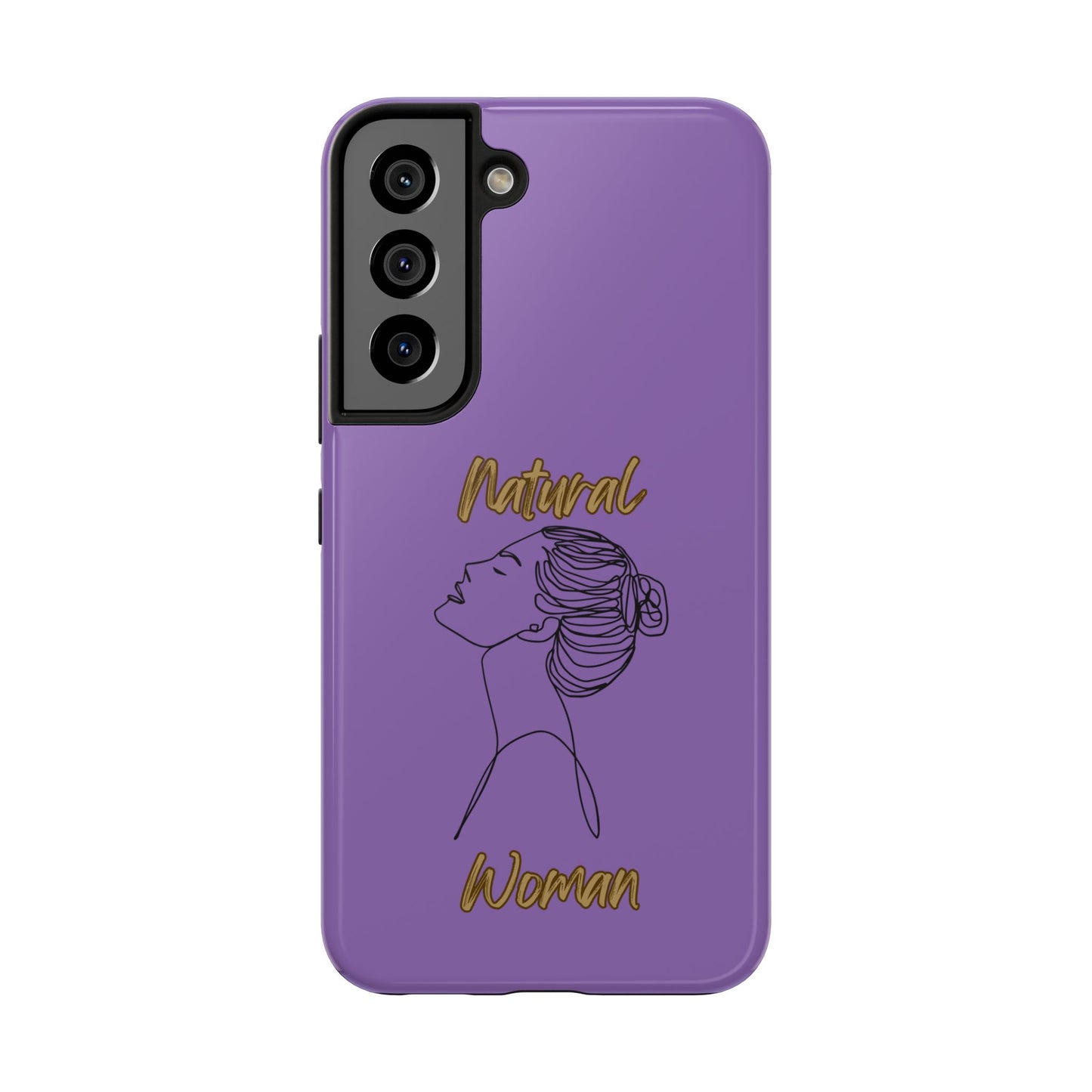 Natural Woman Wet Bun (BL) Tough Phone Cases LIGHT PURPLE
