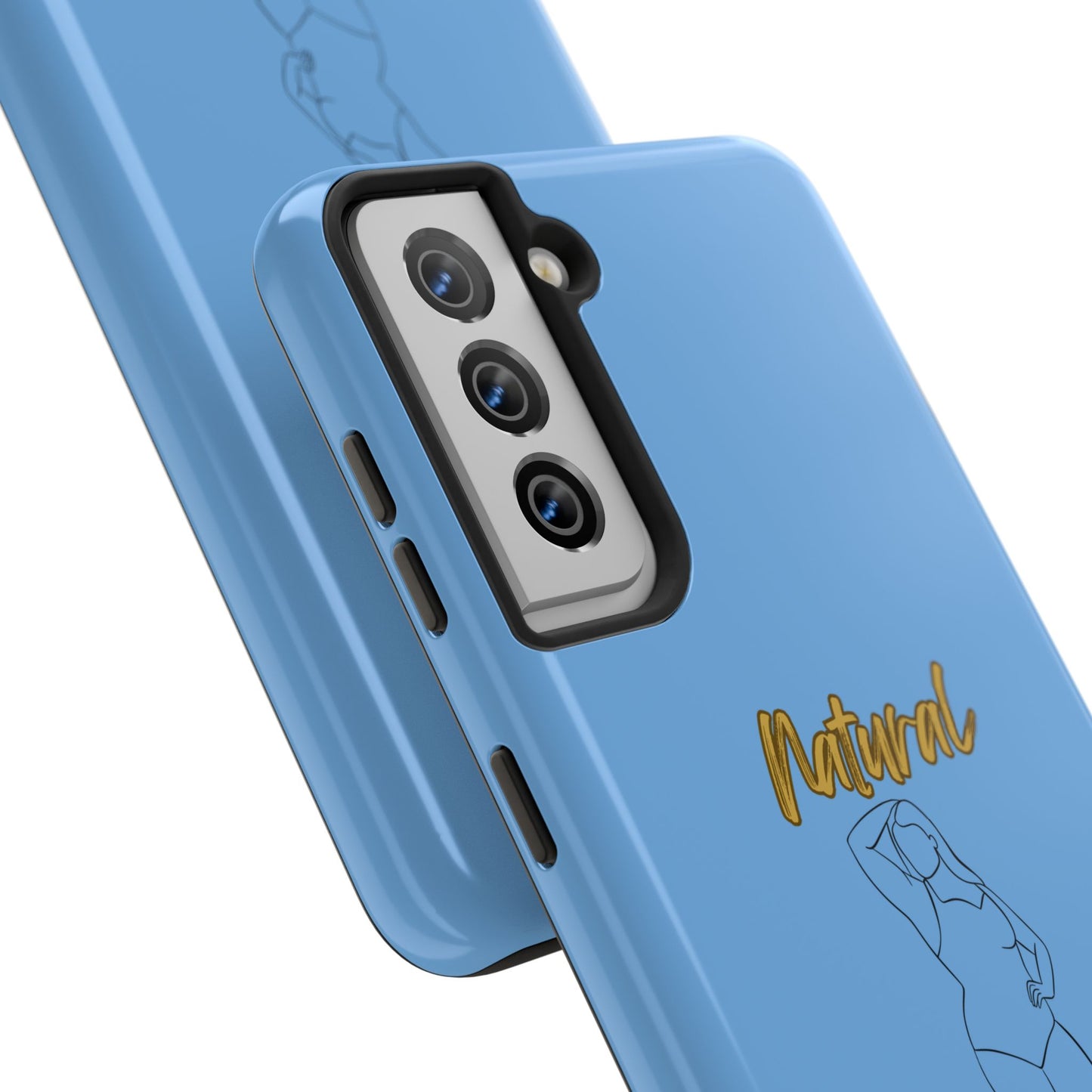 Natural Woman Looking Good (BL)Tough Phone Cases LIGHT BLUE