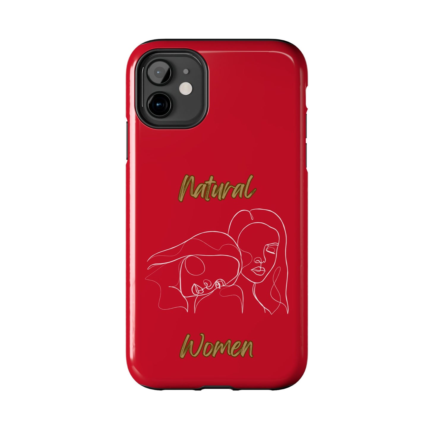 Natural Woman Sisters (WL)Tough Phone Cases DARK RED