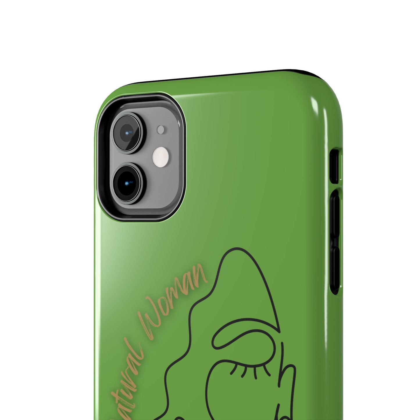 Natural Woman Half Face (BL)Tough Phone Case GREEN