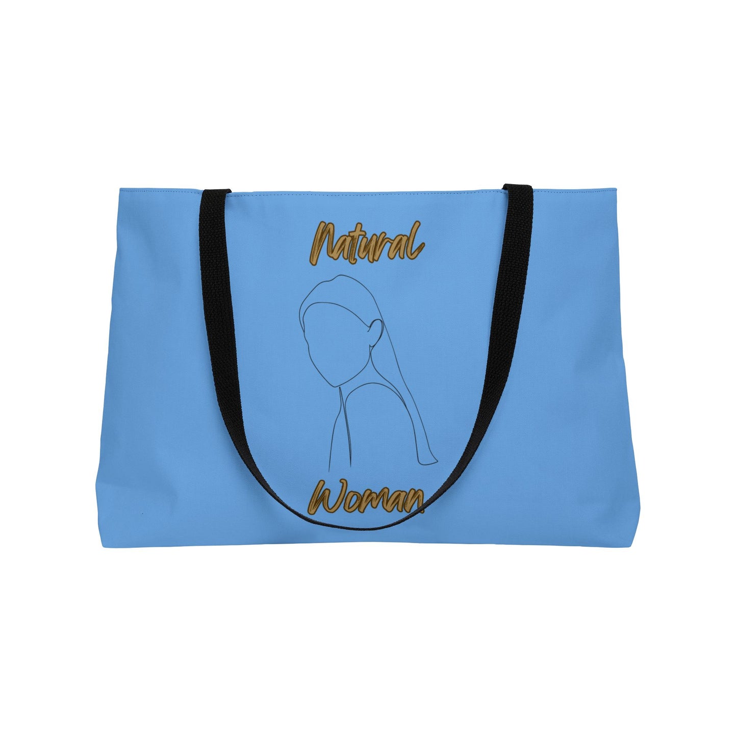 Natural Woman Tilted Look (BL) Weekender Tote Bag LIGHT BLUE