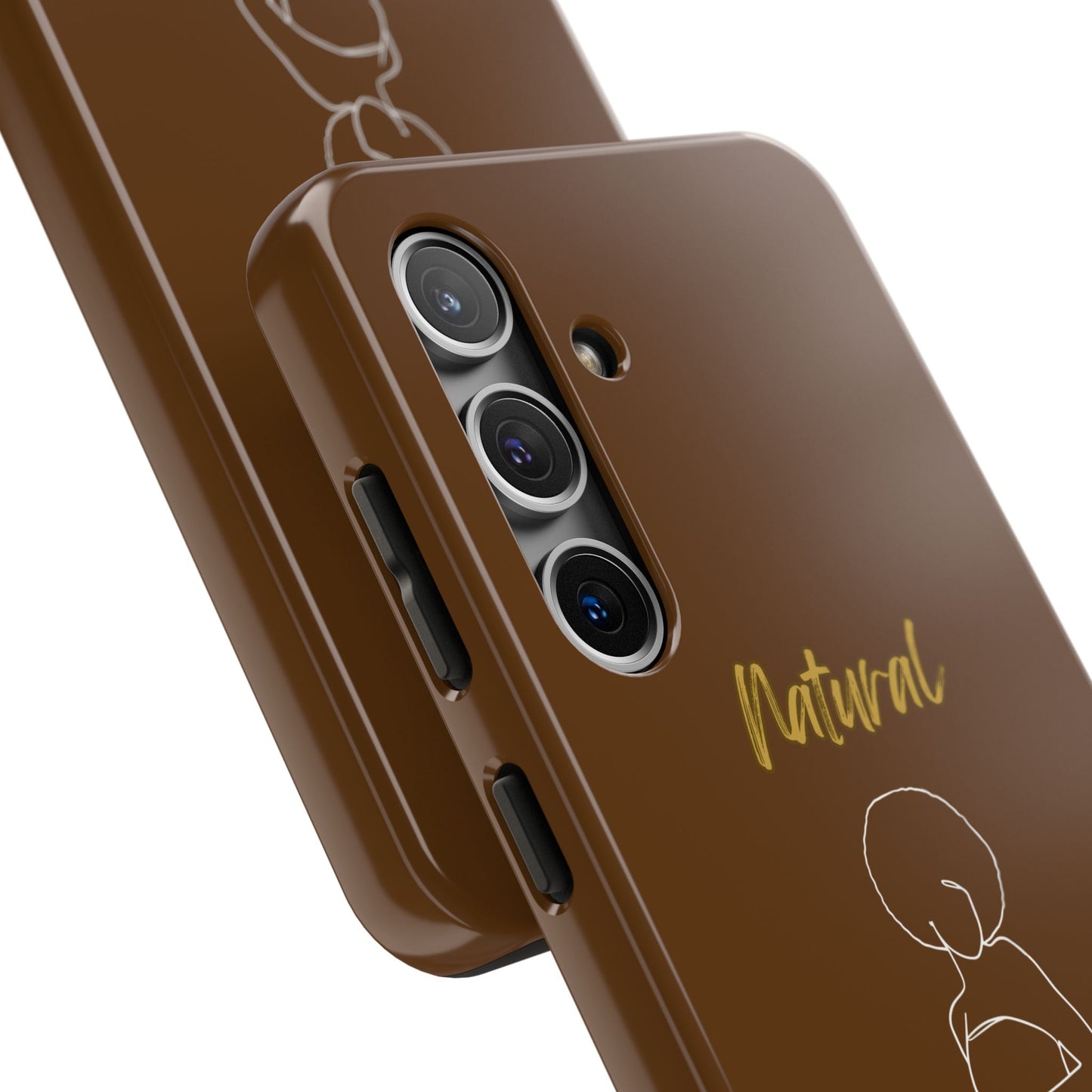 Natural Woman Sho Nuff (WL)Tough Phone Cases BROWN