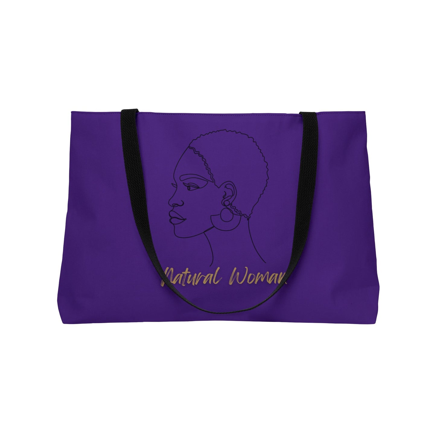 Natural Woman Finger Wave (BL) Weekender Tote Bag PURPLE