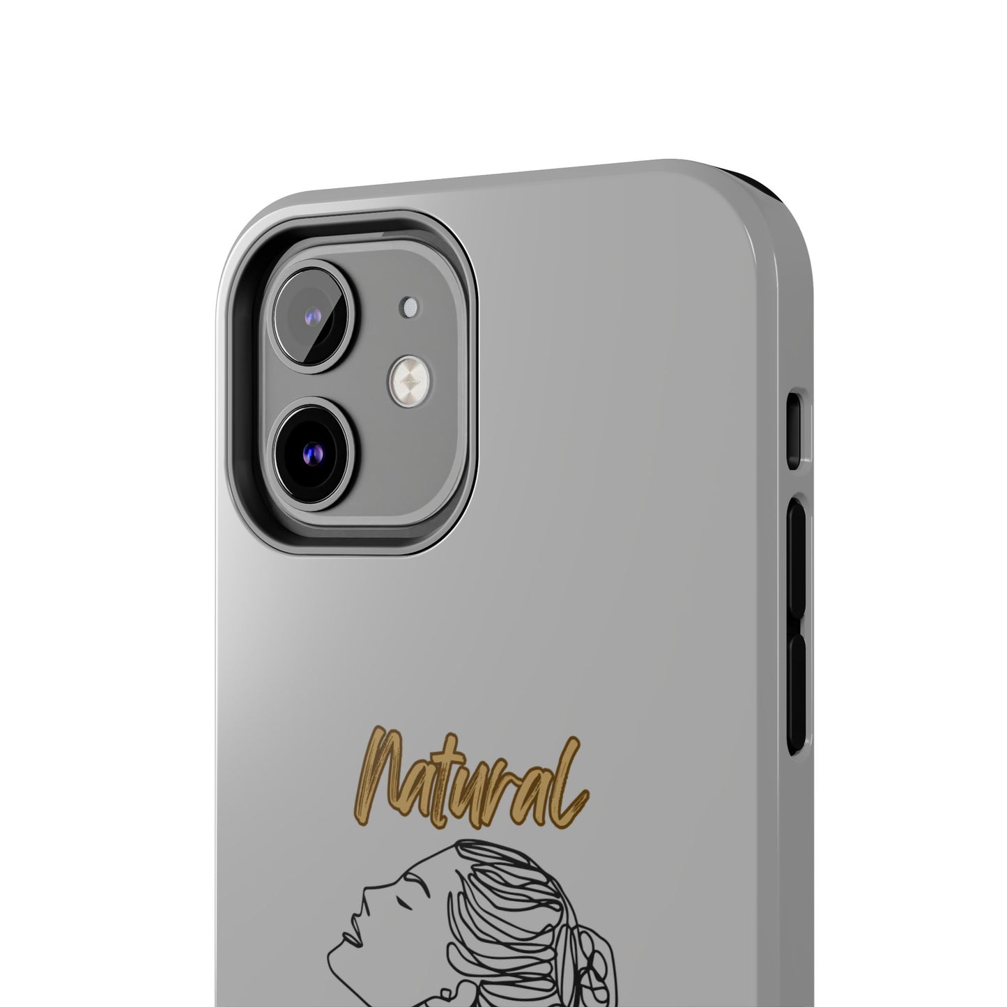 Natural Woman Wet Bun (BL) Tough Phone Cases LIGHT GREY