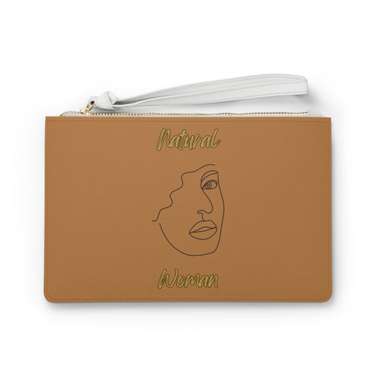 Natural Woman Peekaboo (BL) Clutch Bag LIGHT BROWN