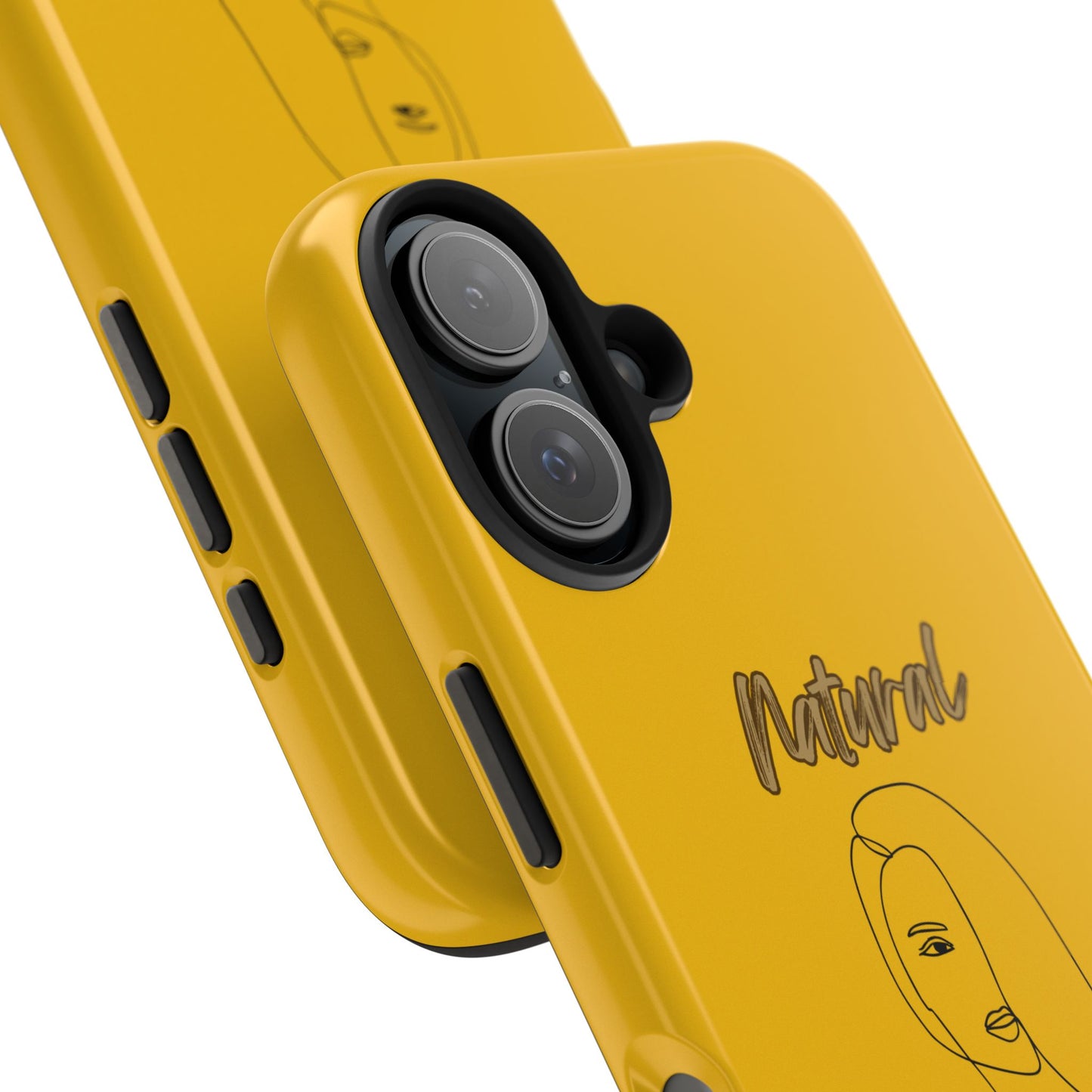 Natural Woman Covered Eye (BL)Tough Phone Cases YELLOW