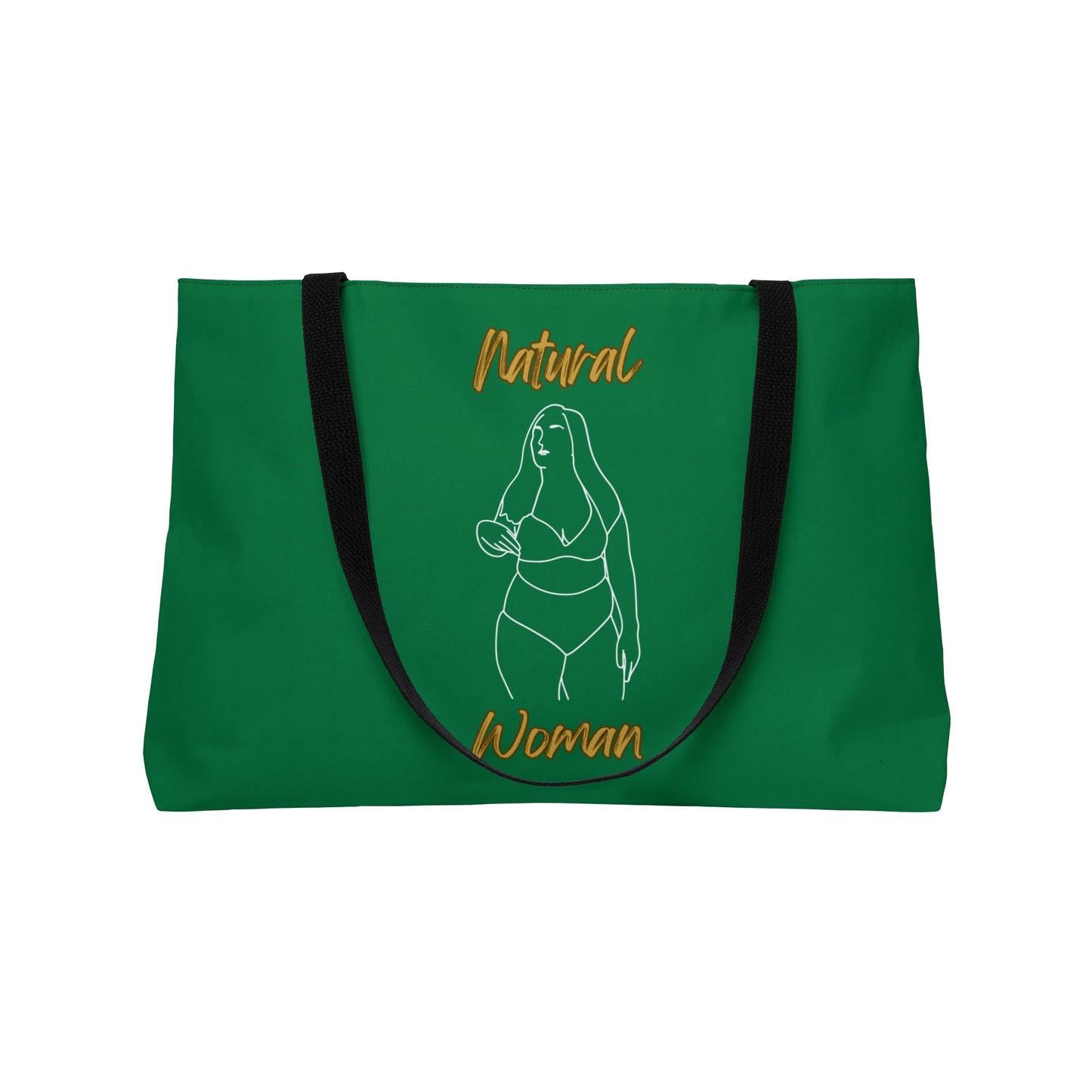 Natural Woman Full Beauty (WL) Weekender Tote Bag DARK GREEN