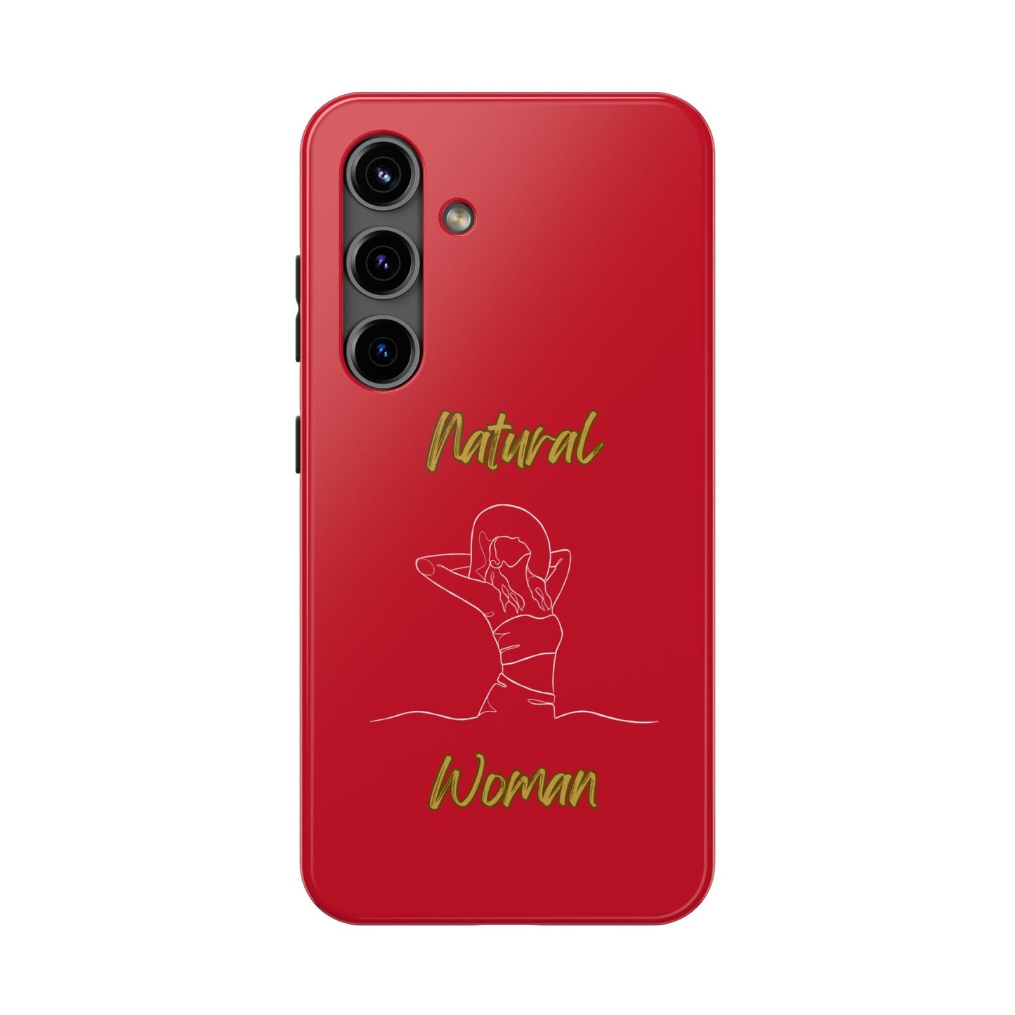 Natural Woman Sun Fun (WL)Tough Phone Cases DARK RED