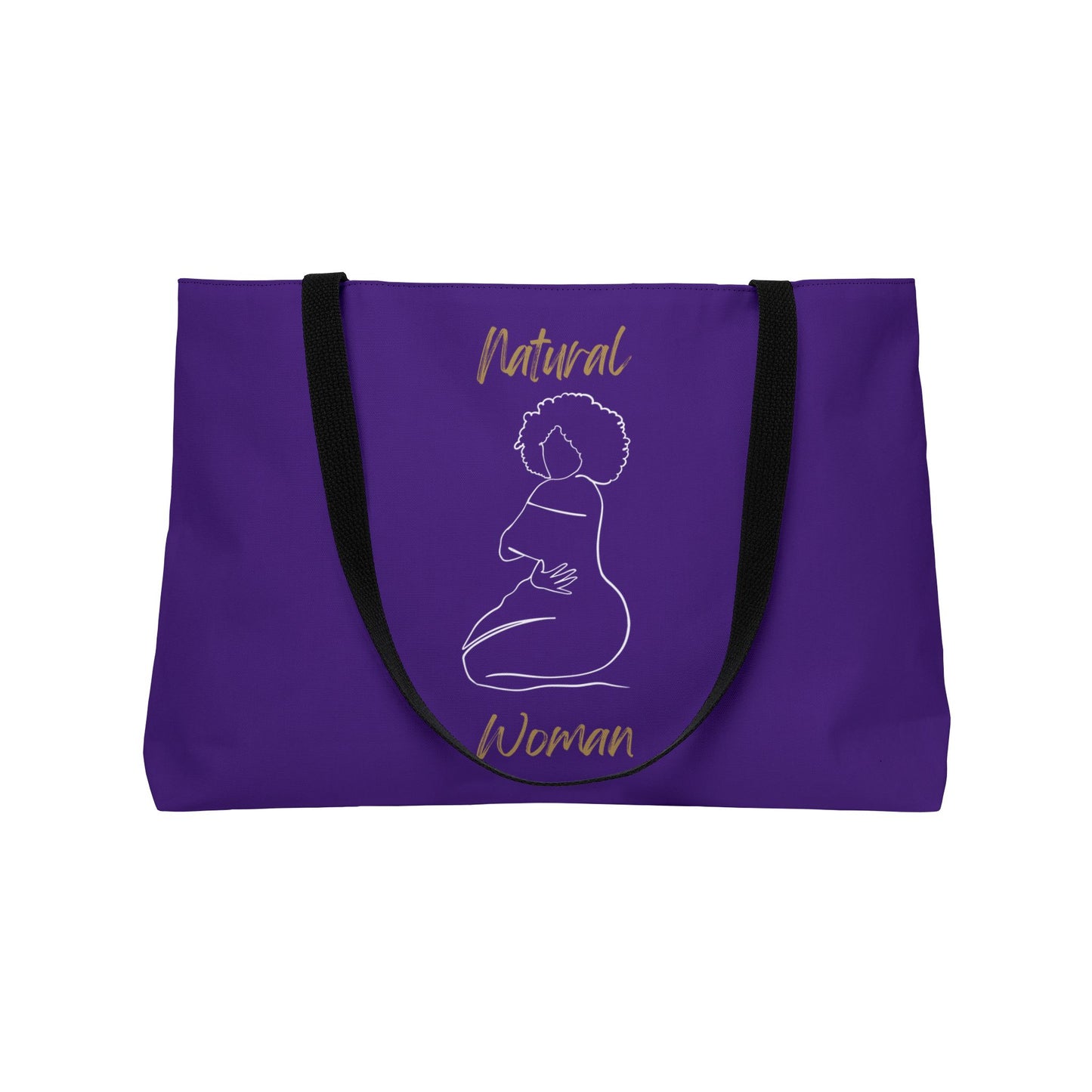 Natural Woman Hug (WL) Weekender Tote Bag PURPLE