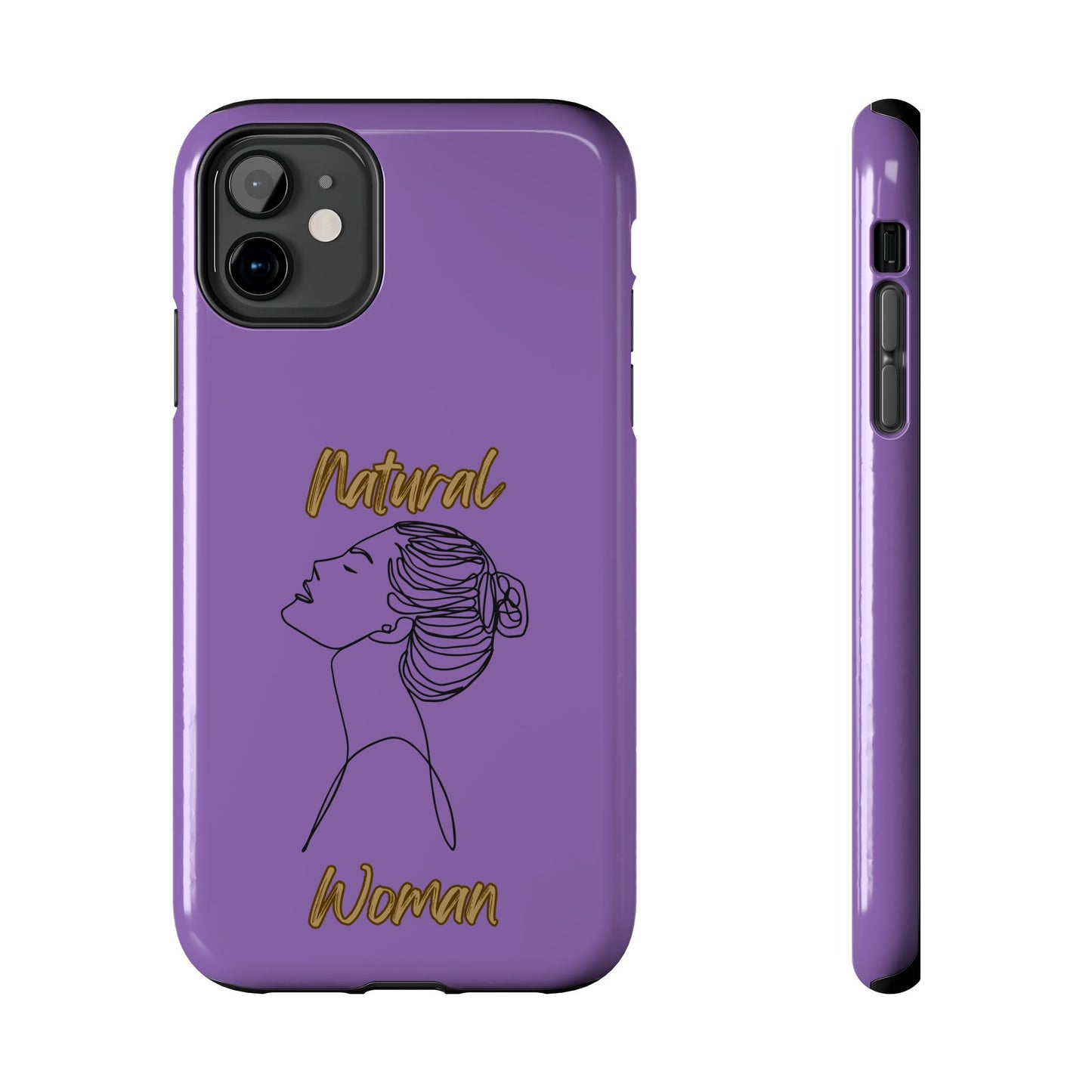 Natural Woman Wet Bun (BL) Tough Phone Cases LIGHT PURPLE