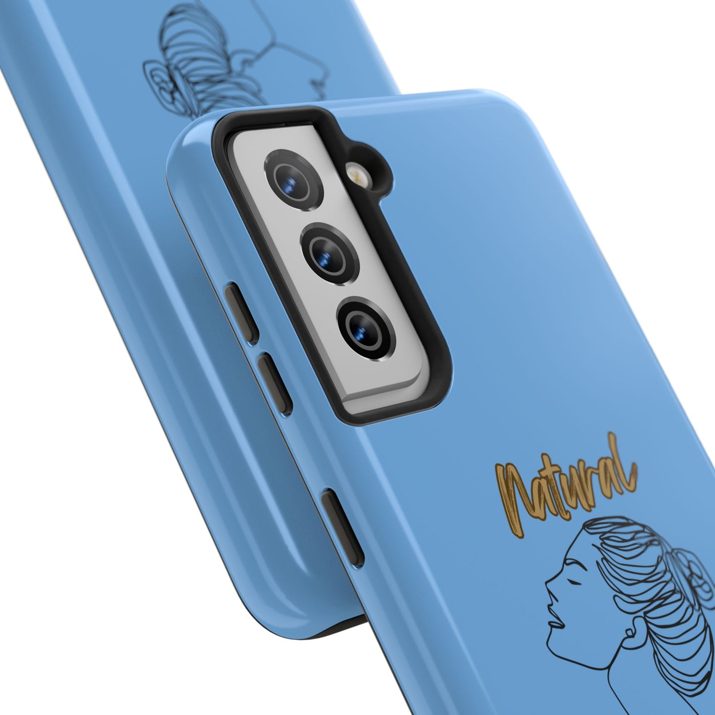 Natural Woman Wet Bun (BL) Tough Phone Cases LIGHT BLUE