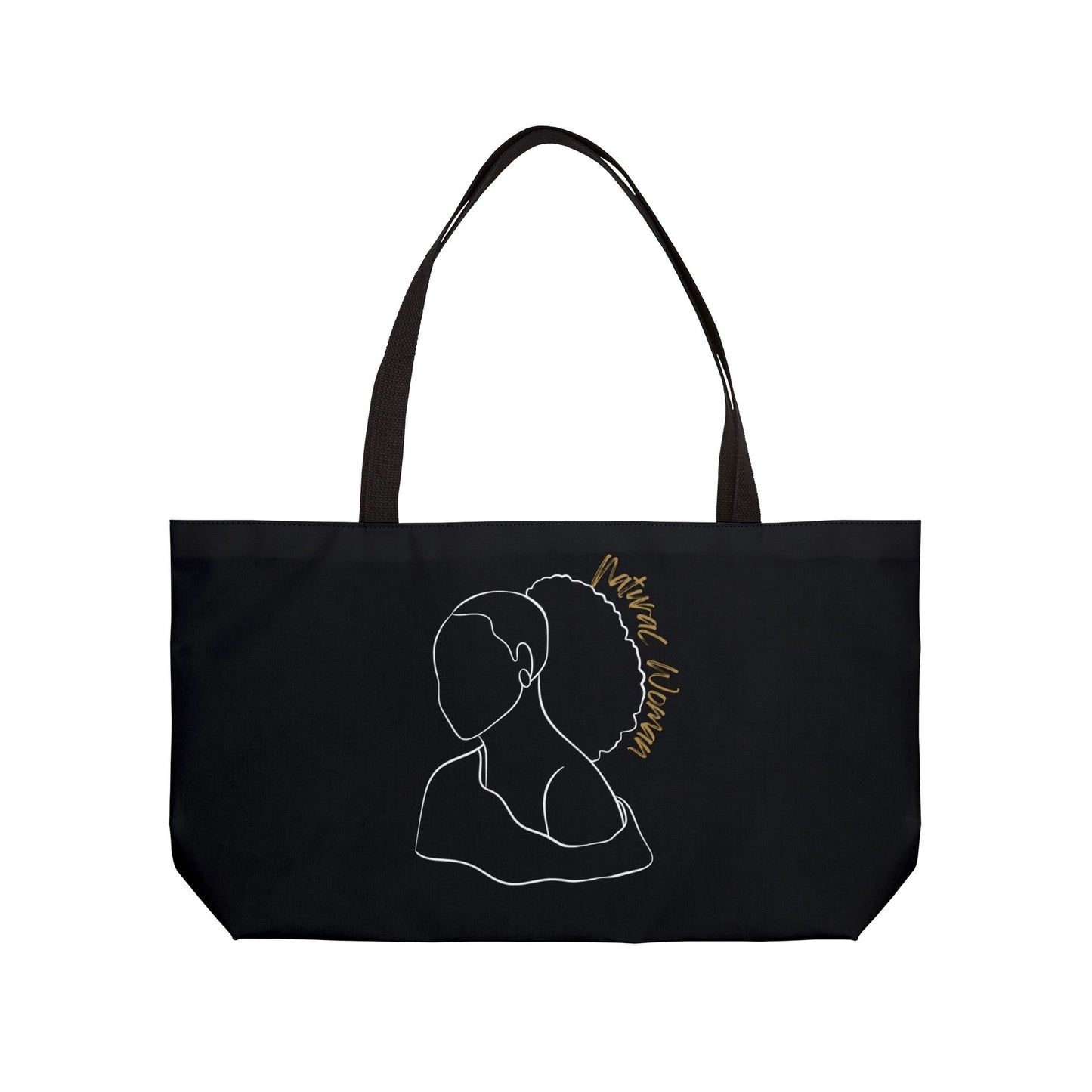 Natural Woman Behind Head (WL) Weekender Tote Bag BLACK