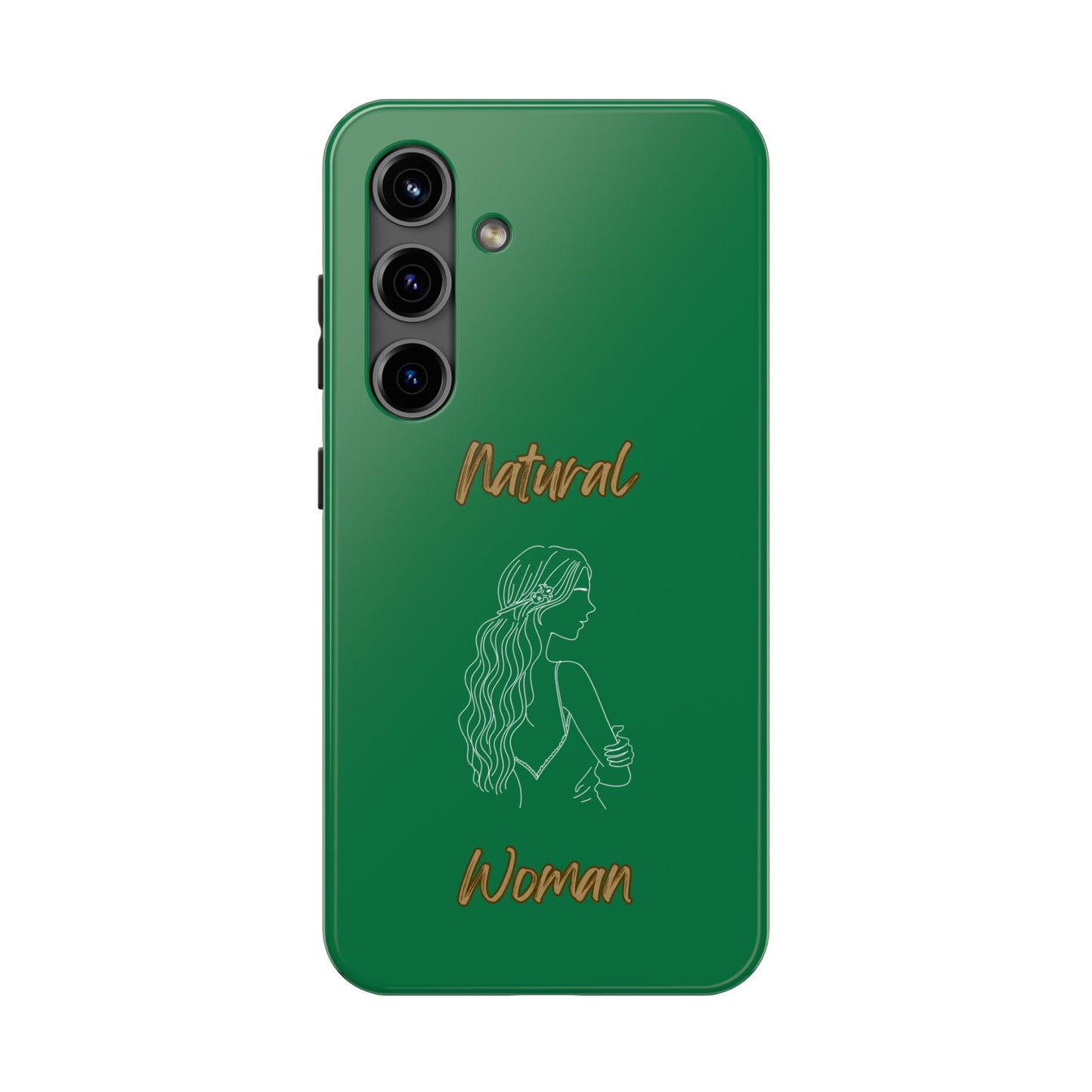 Natural Woman Young Woman (WL)Tough Phone Cases DARK GREEN