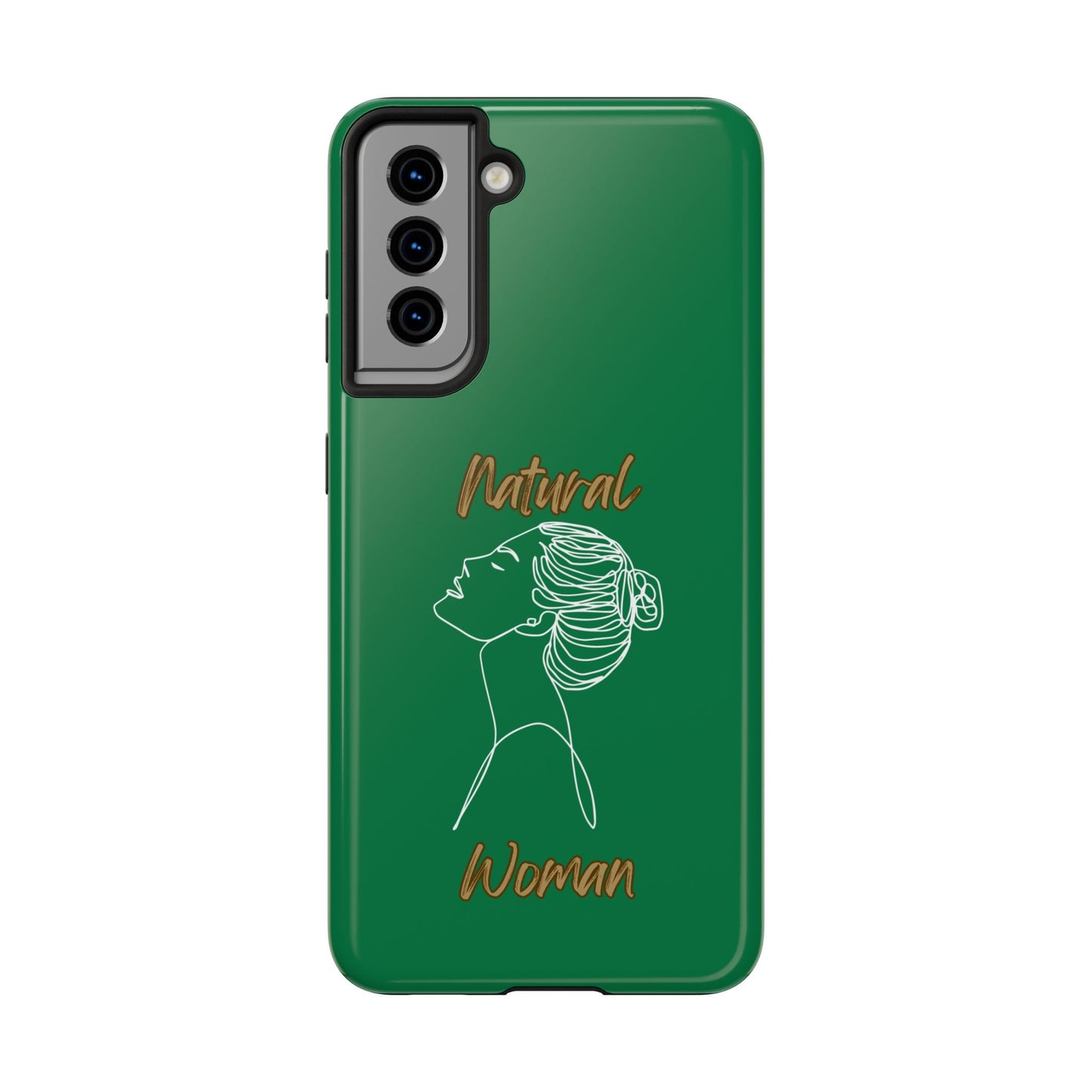 Natural Woman Wet Bun (WL) Tough Phone Cases DARK GREEN