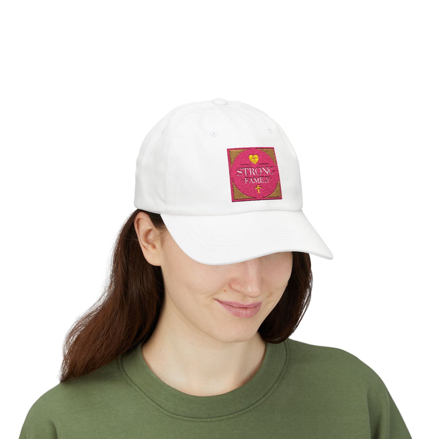Strong Family Custom Casual Cap - PINK LOGO