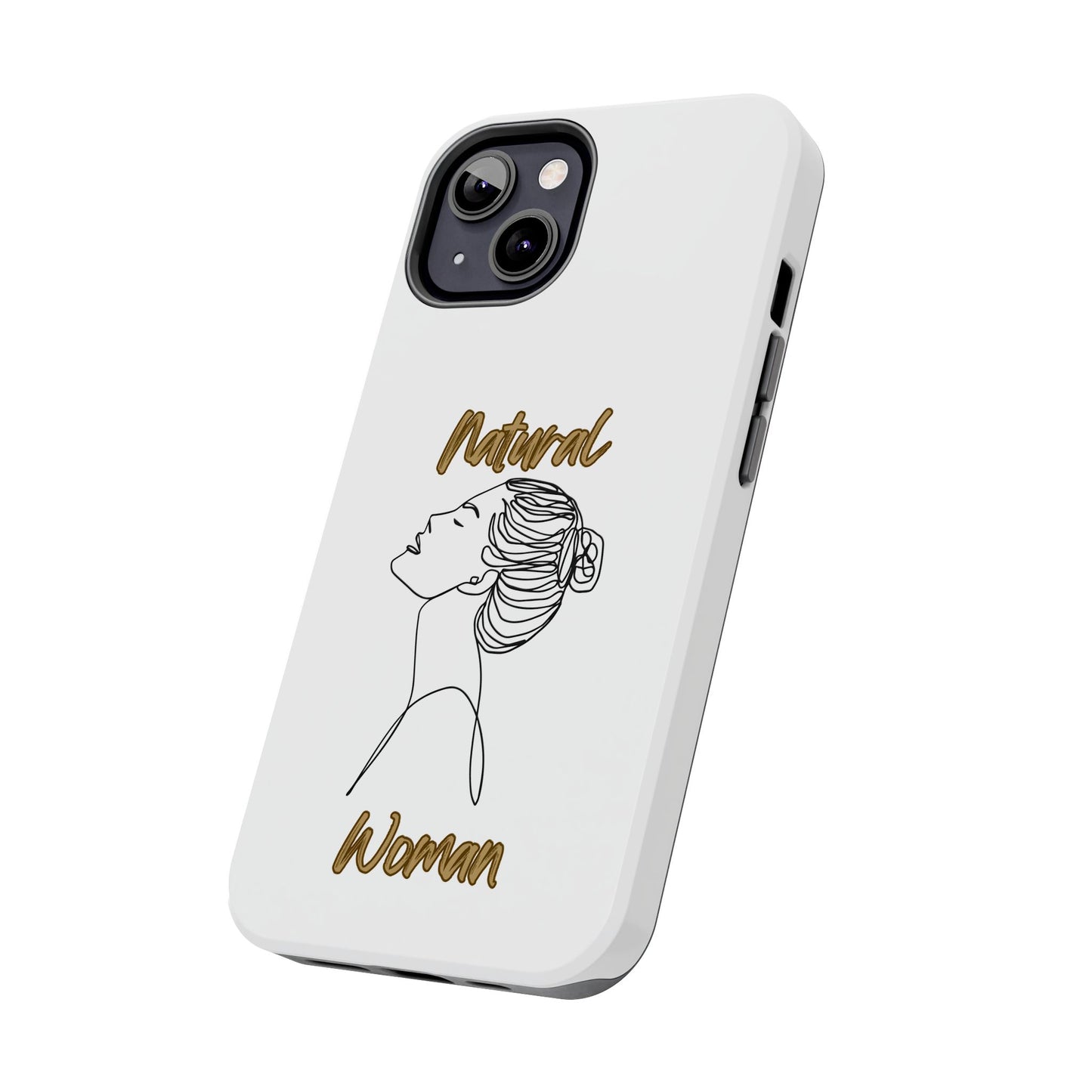 Natural Woman Wet Bun (BL) Tough Phone Cases WHITE