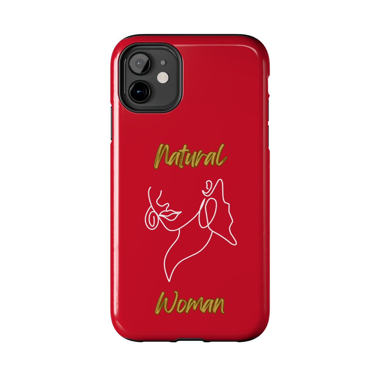 Natural Woman Lips (WL)Tough Phone Cases DARK RED