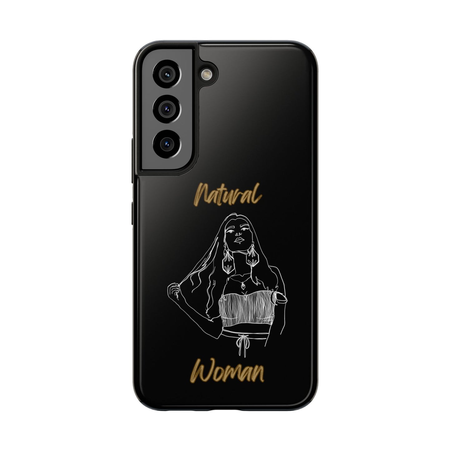 Natural Woman Thinking (WL)Tough Phone Cases BLACK