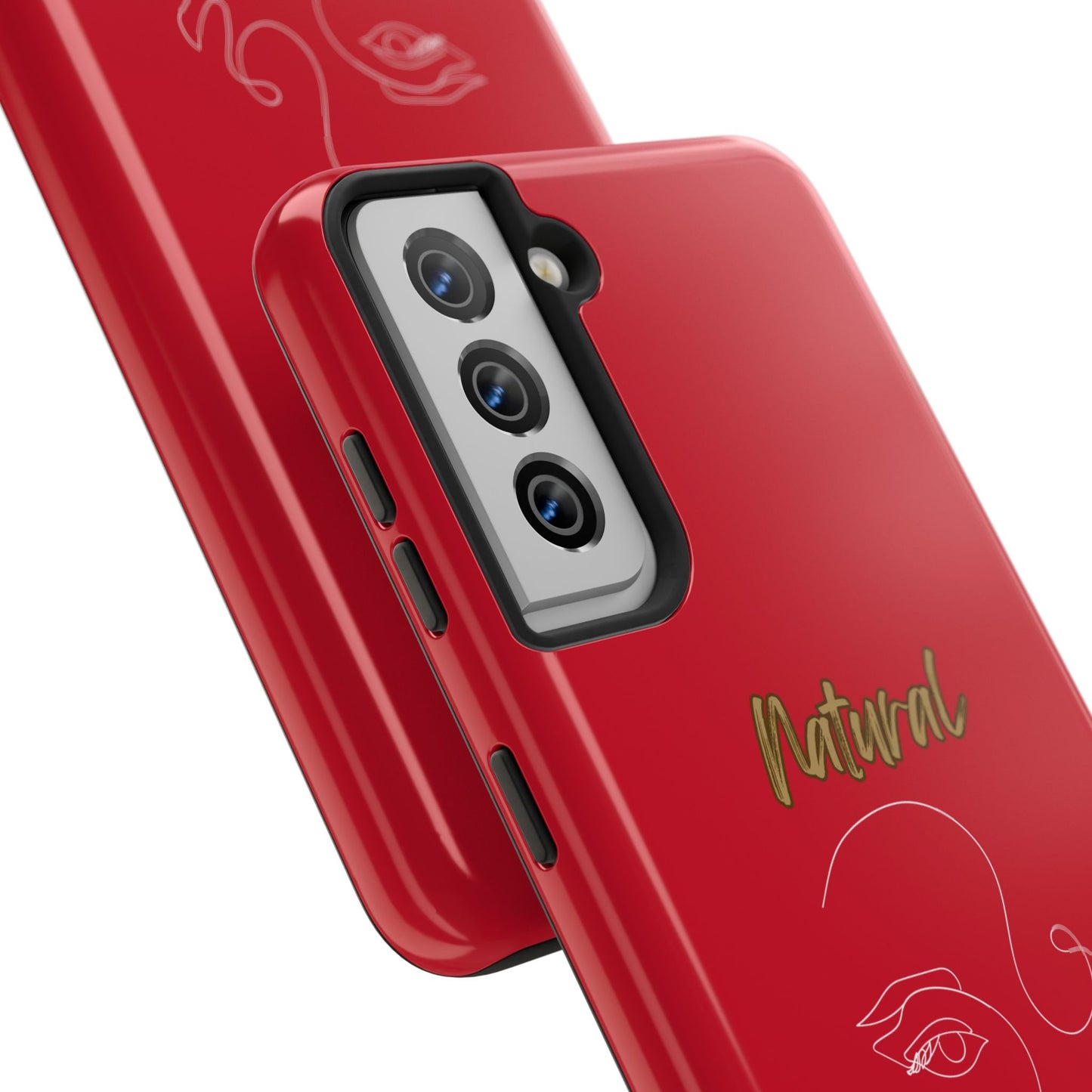 Natural Woman Looking (WL) Tough Phone Cases DARK RED