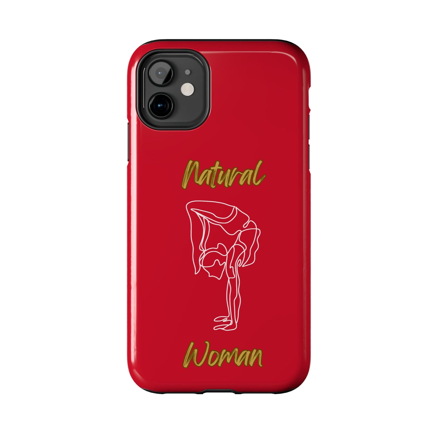 Natural Woman Flexible (WL)Tough Phone Cases DARK RED