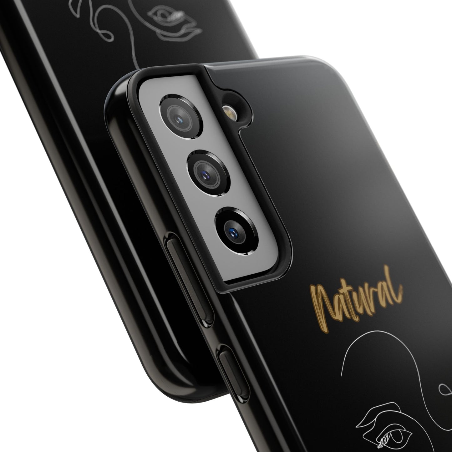 Natural Woman Looking (WL) Tough Phone Cases BLACK