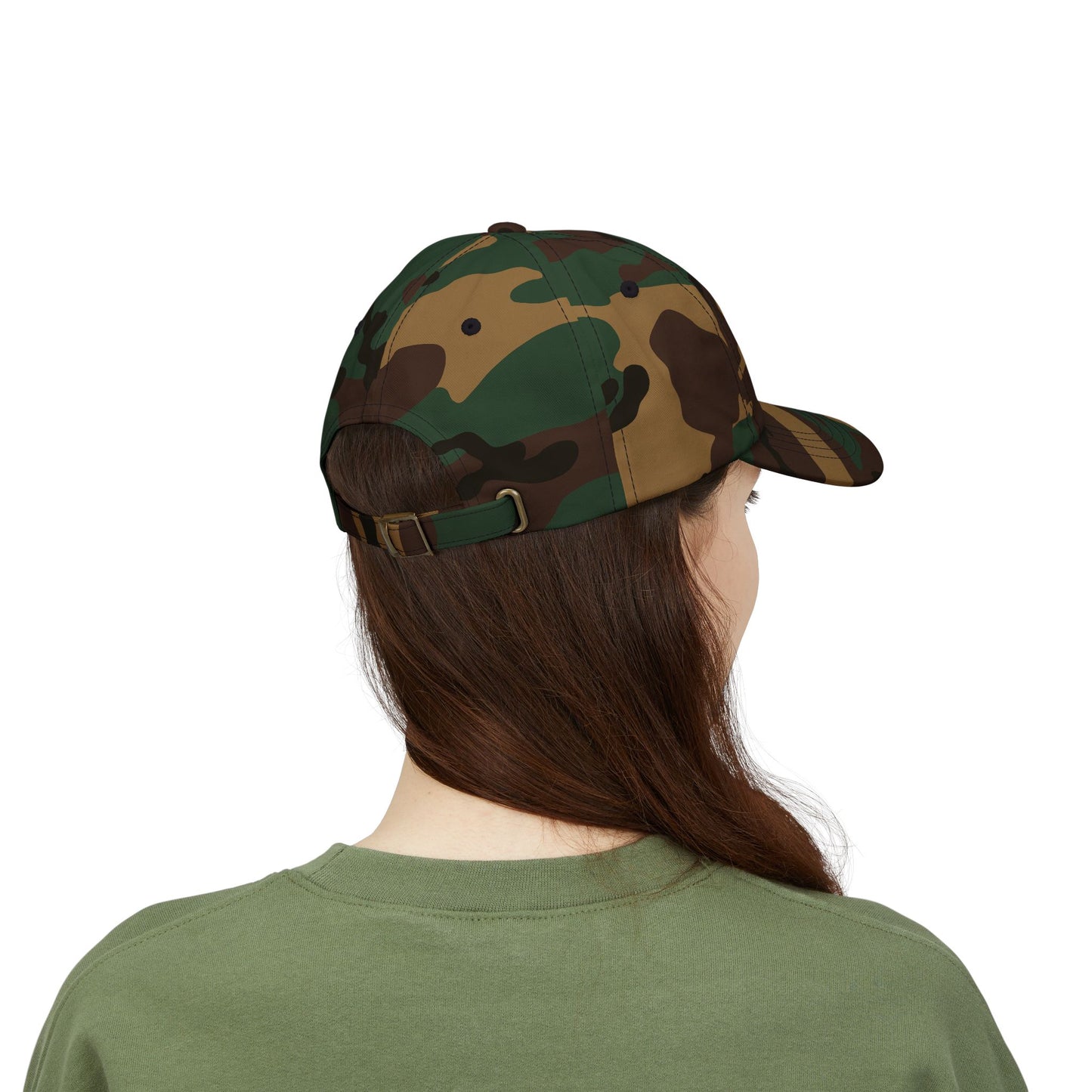 Strong Family Custom Casual Cap - GREEN CAMO
