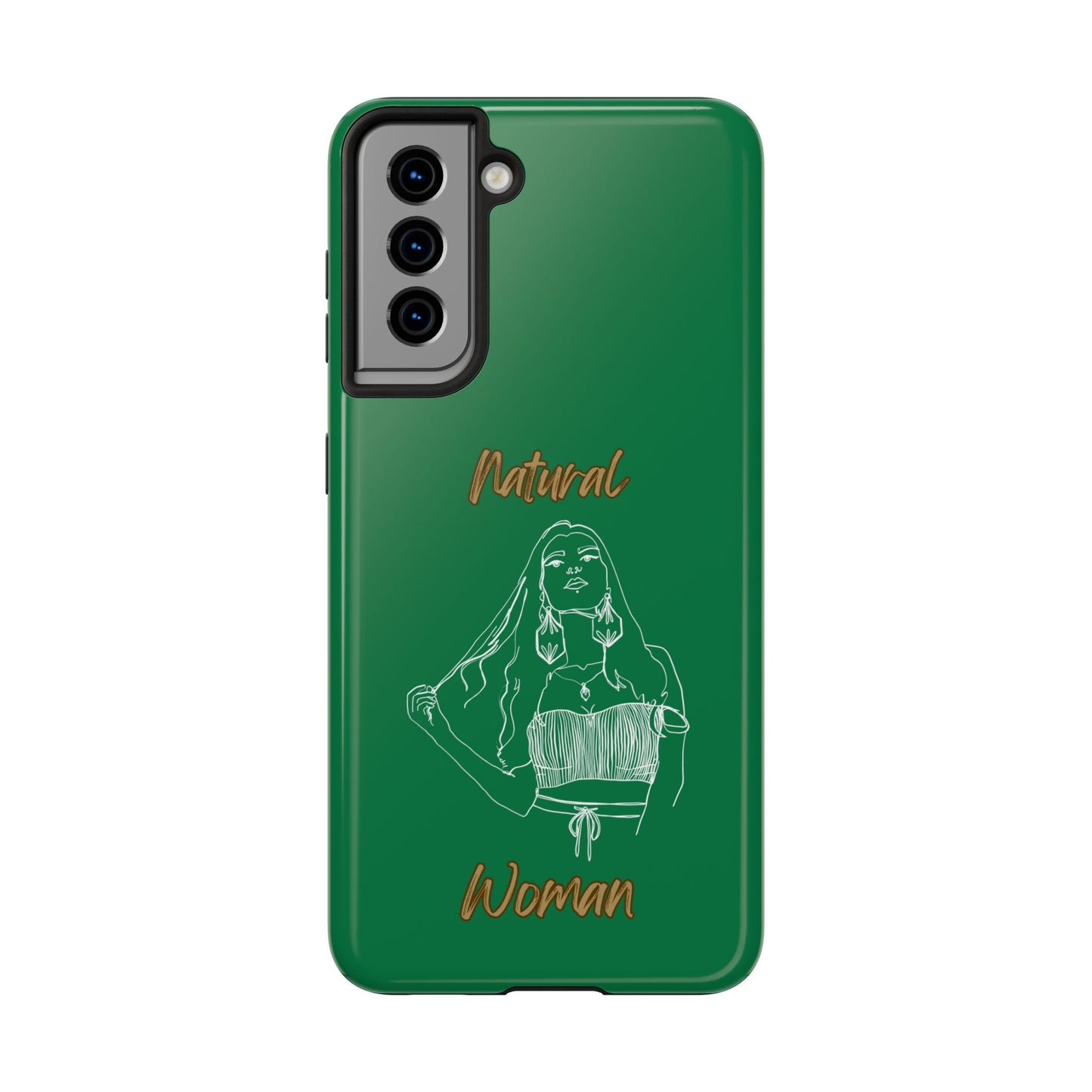 Natural Woman Thinking (WL)Tough Phone Cases DARK GREEN