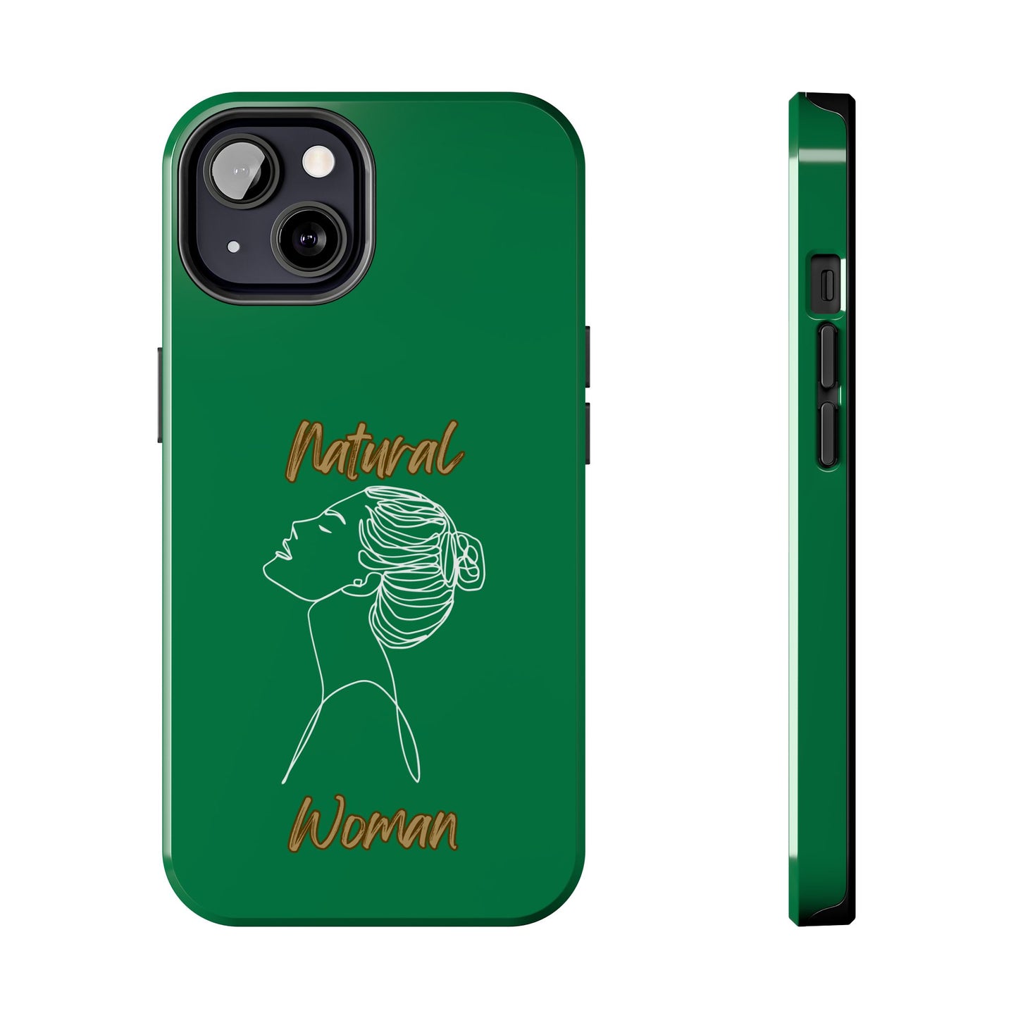 Natural Woman Wet Bun (WL) Tough Phone Cases DARK GREEN