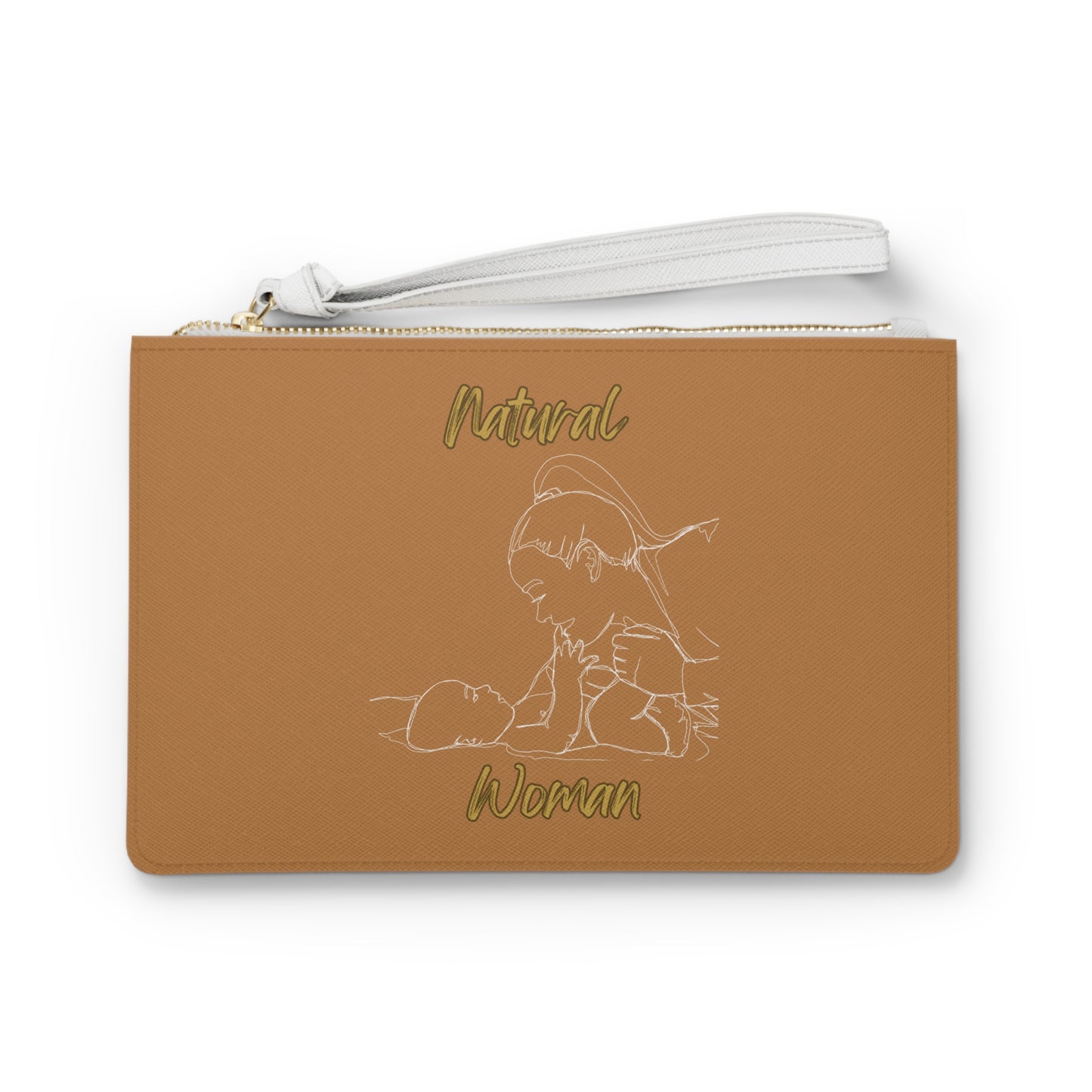 Natural Woman New Life (WL) Clutch Bag LIGHT BROWN